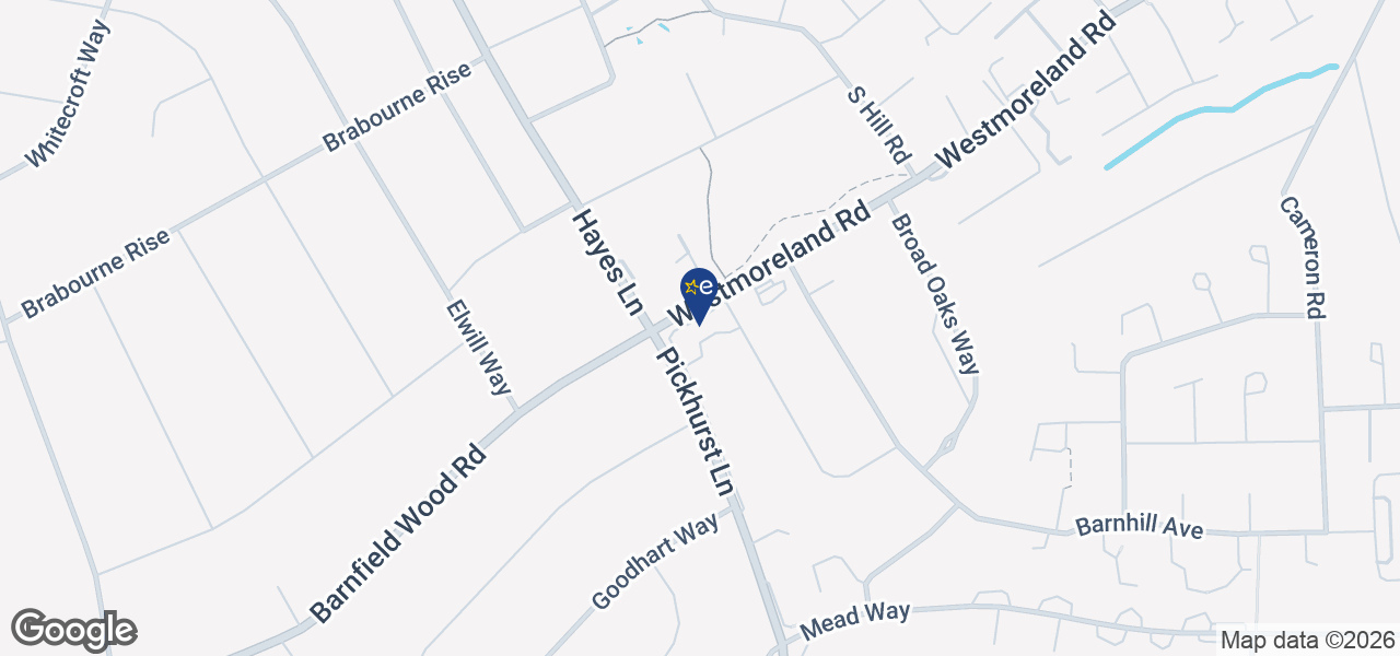 Map showing location of Wellingtons Electrical – Bromley