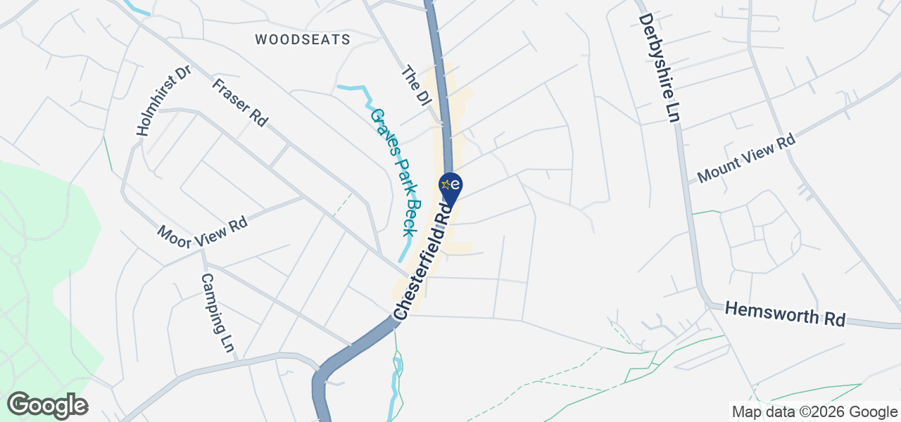 Map showing location of Williams Electrical