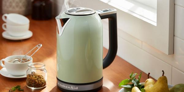 Mint green KitchenAid kettle