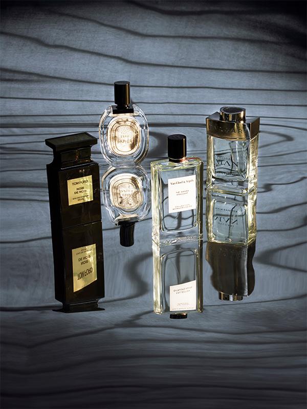 image of a selection of perfume bottles