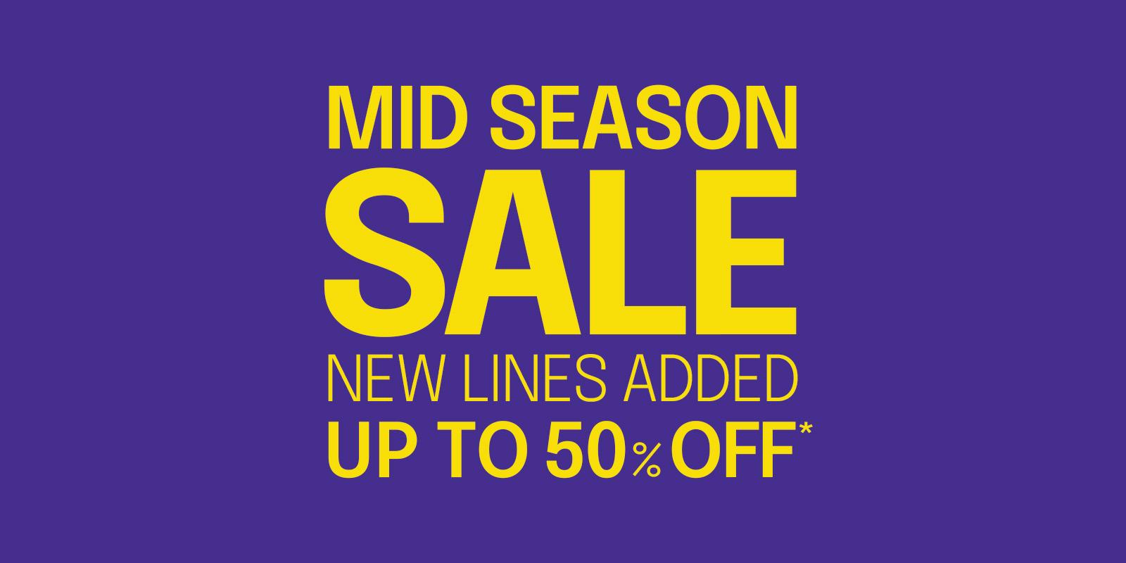 Up to 50% off, Women's End of Season Sale