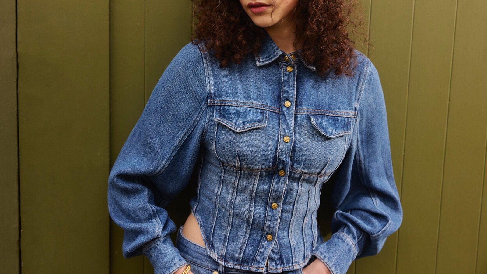blue denim jacket