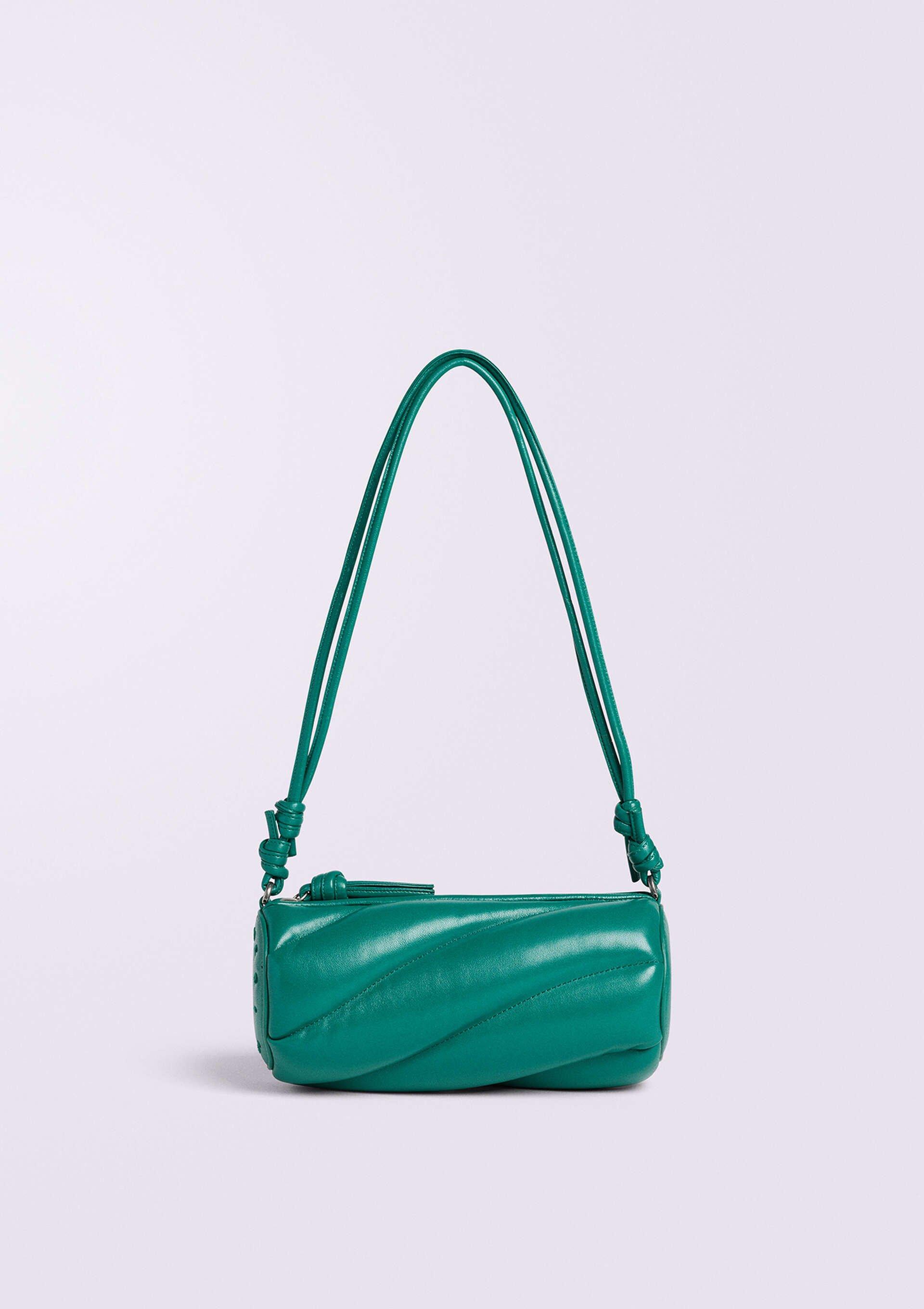 Mella Leather Bag in green.