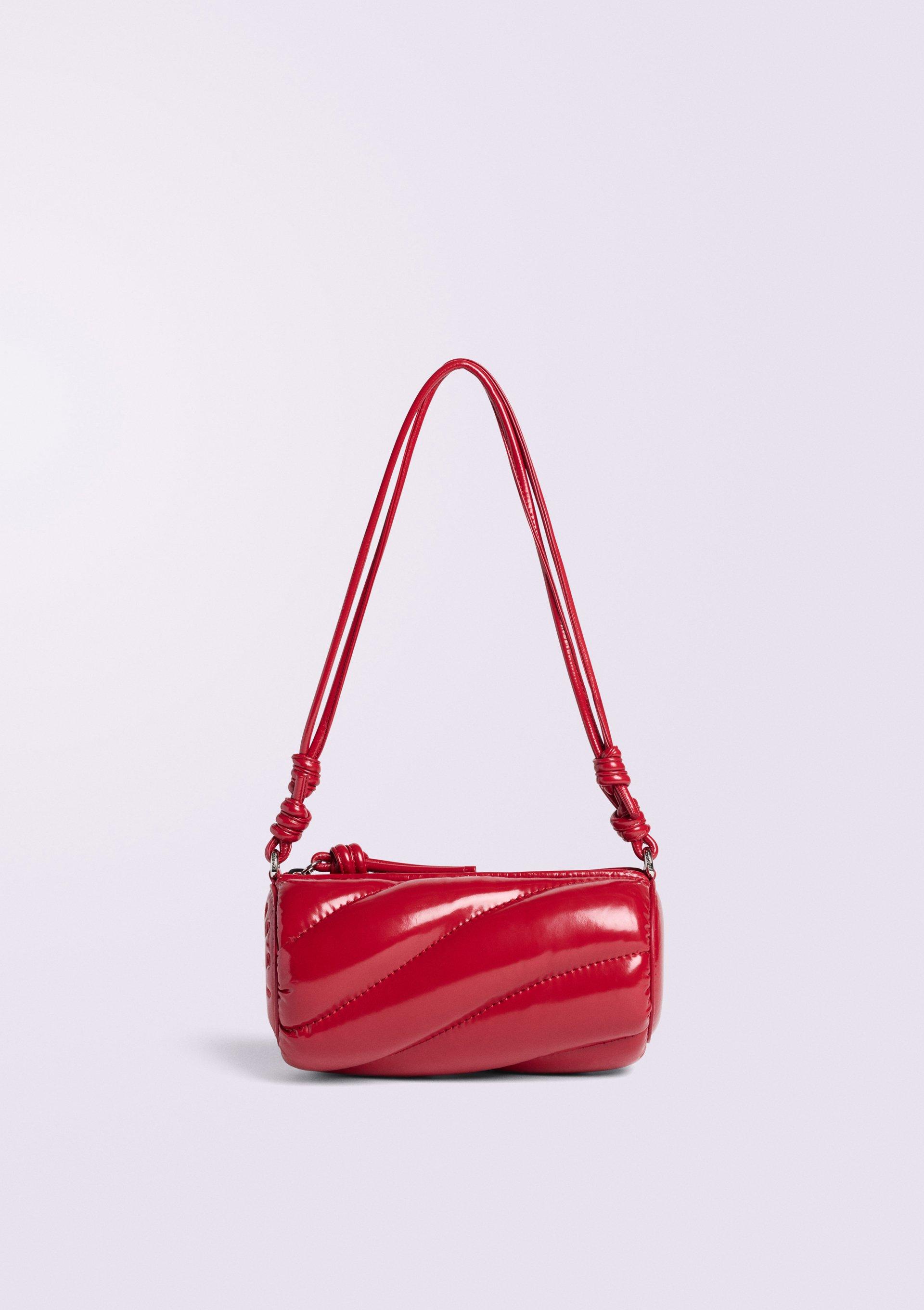 Mella Vinyl Mini Bag in red