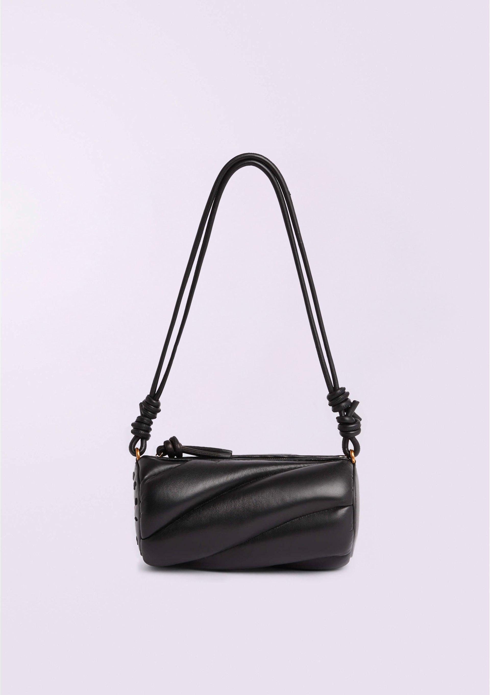 Mella Leather Bag in black.