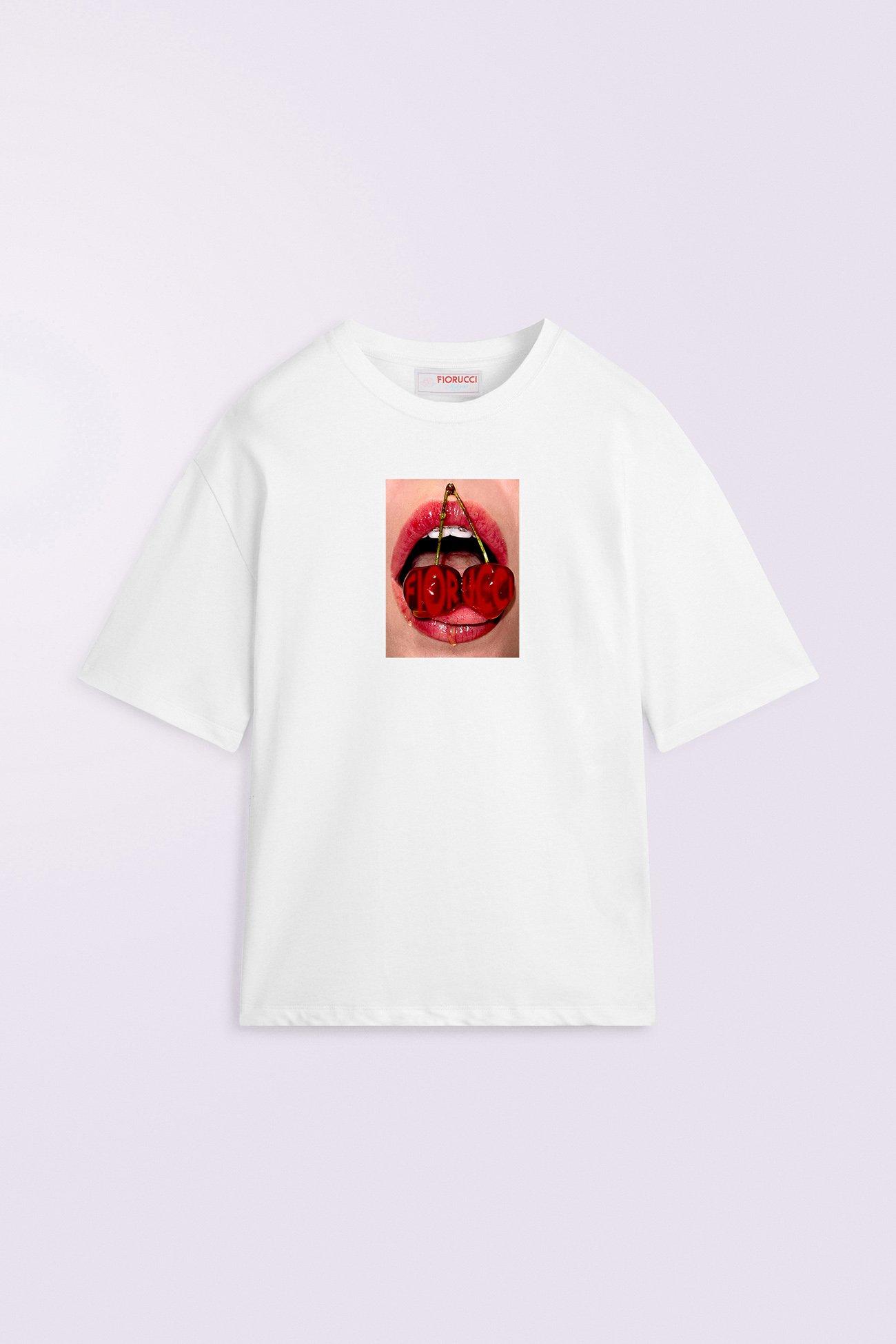 Cherry Mouth T-Shirt White
