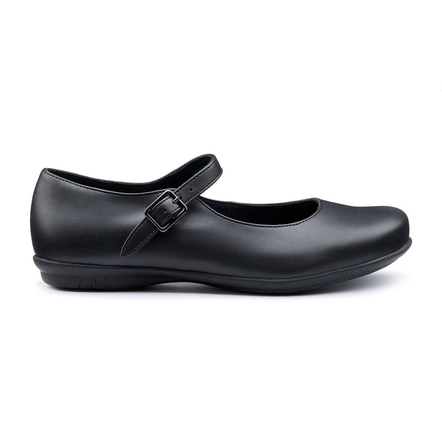 Hotter Women's Violet Mary Janes Standard Fit - Black - 7 (41)