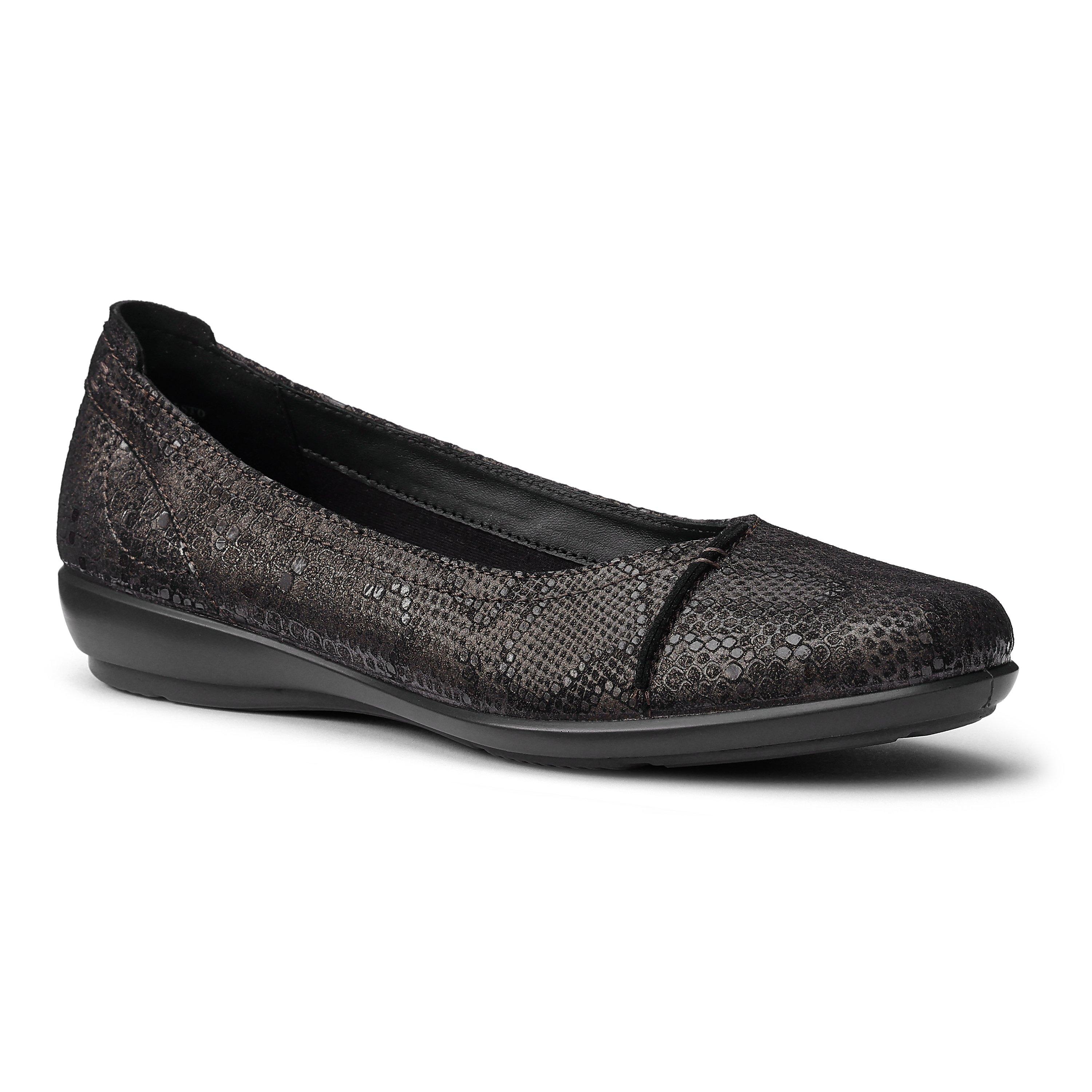 Metallic Python - Hotter - Robyn II Wide Fit Ballerina Pumps - 2