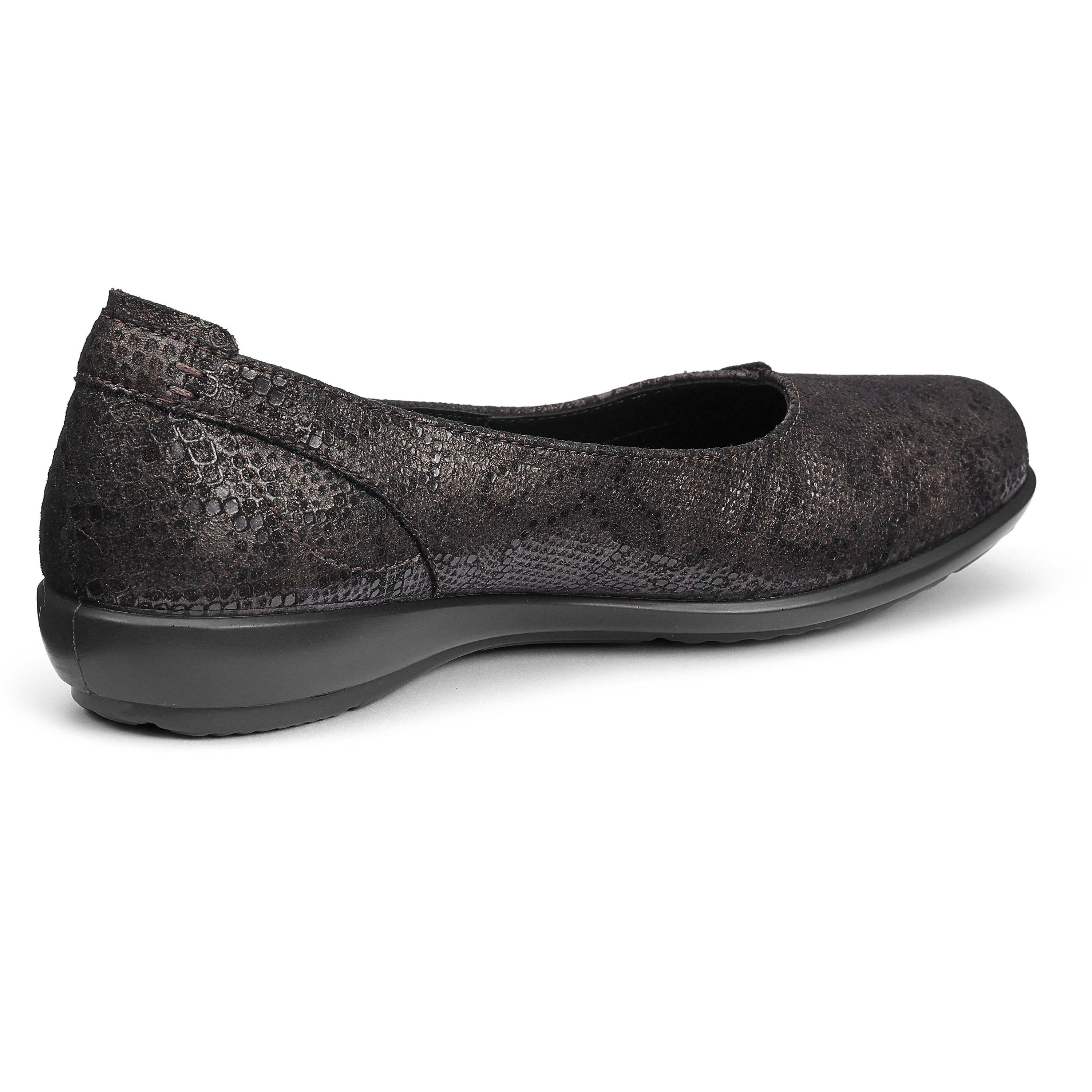 Metallic Python - Hotter - Robyn II Wide Fit Ballerina Pumps - 4