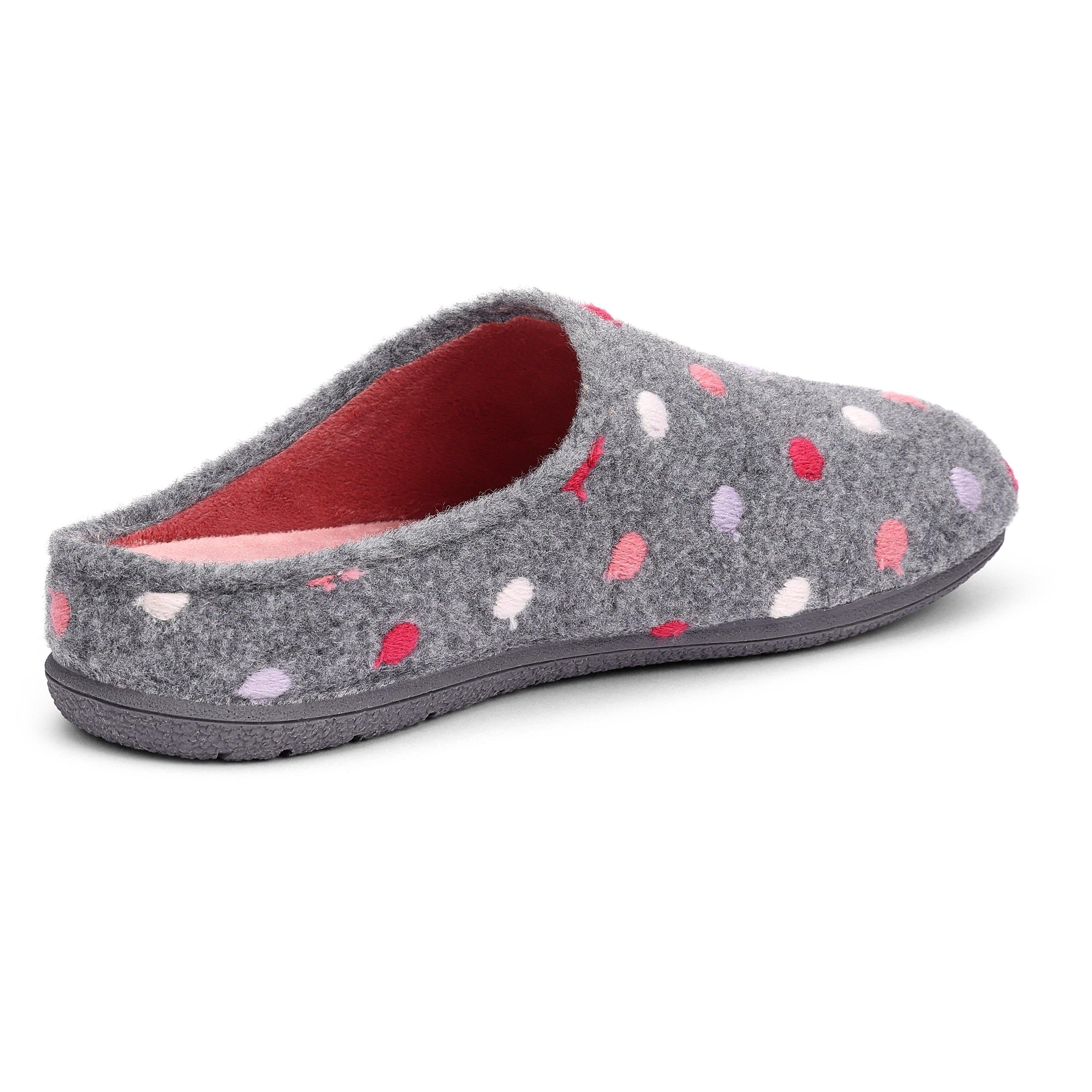 Grey Multi - Hotter - Dotty Slippers - 4