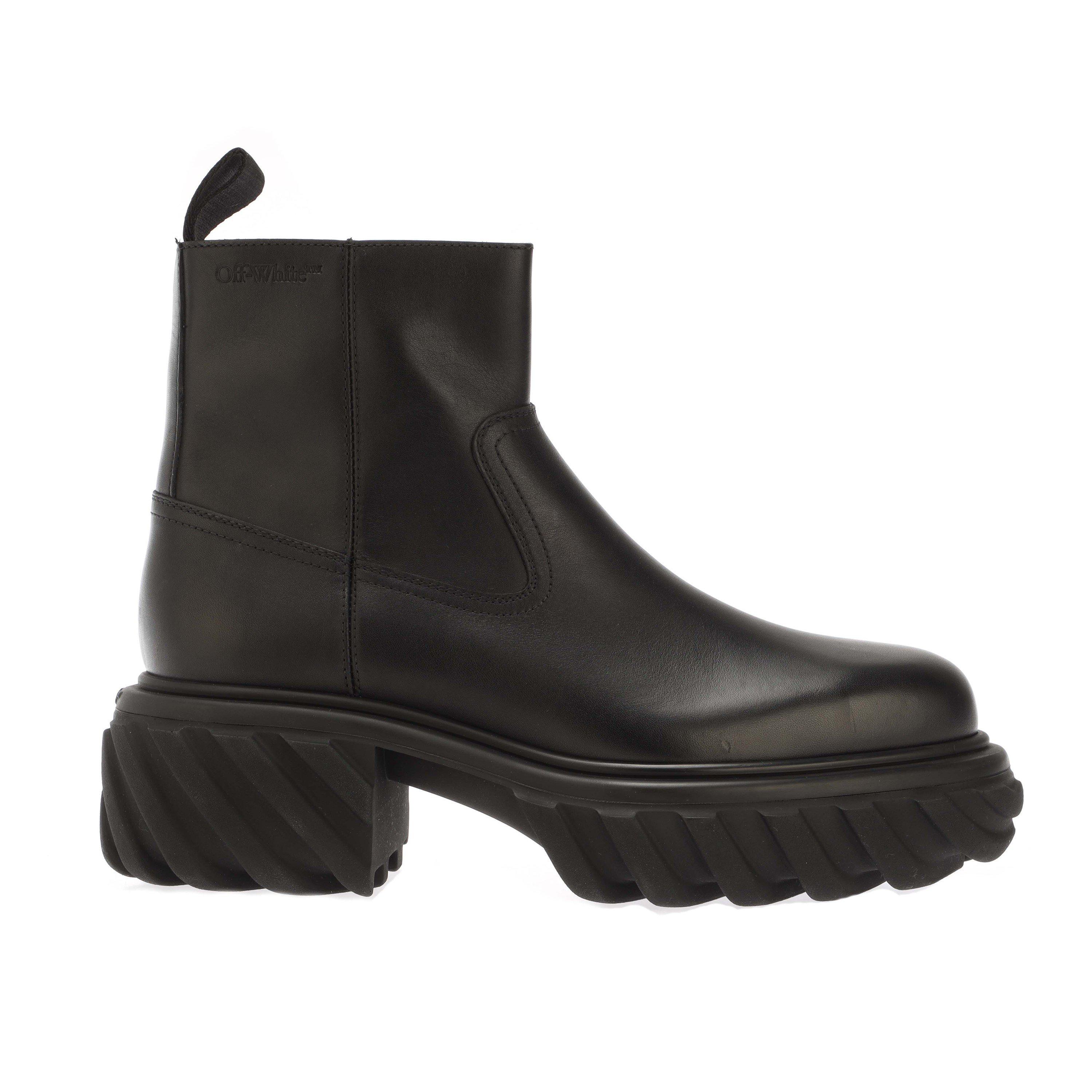 Off White Exploration Motor Ankle Boots