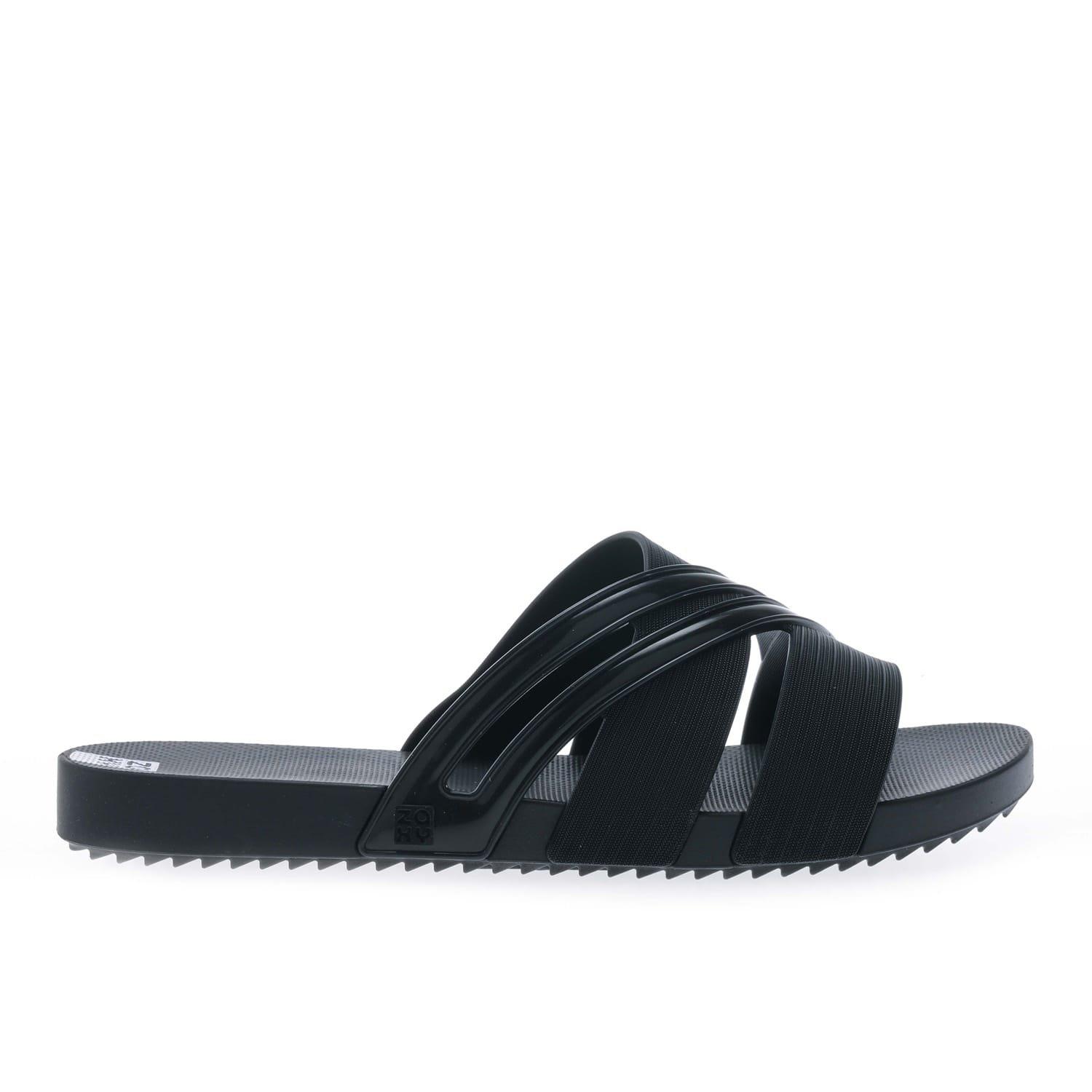 Black - Zaxy - Women's Respiro Slide Flat Sandals - 2