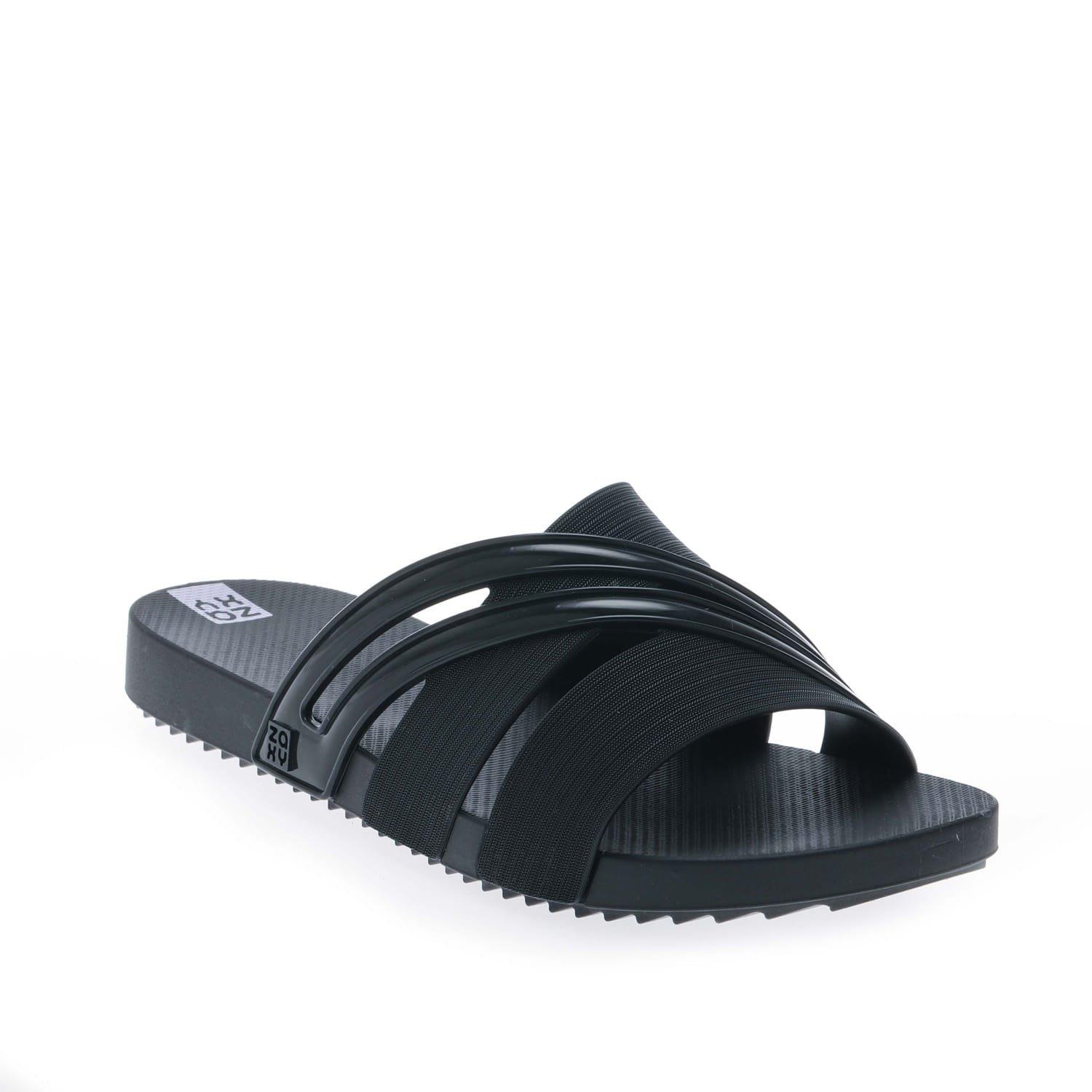 Black - Zaxy - Women's Respiro Slide Flat Sandals - 3