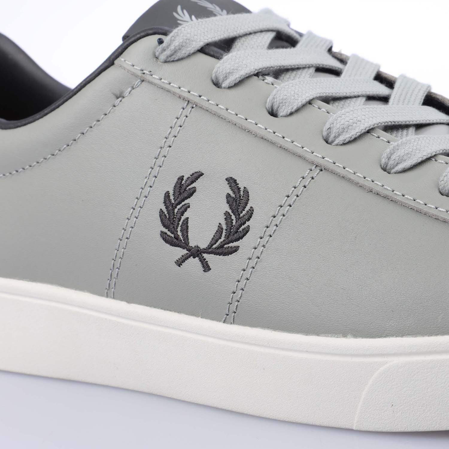 Grey - Fred Perry - Spencer Leather Trainers - 5