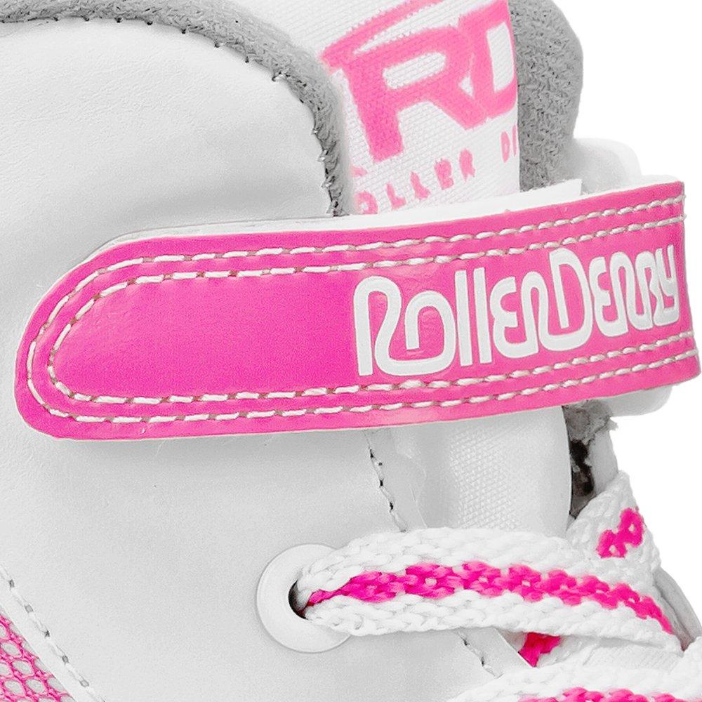 White / Pink - Roller Derby - FIRESTAR V2 CHILDRENS QUAD ROLLER SKATES - 3