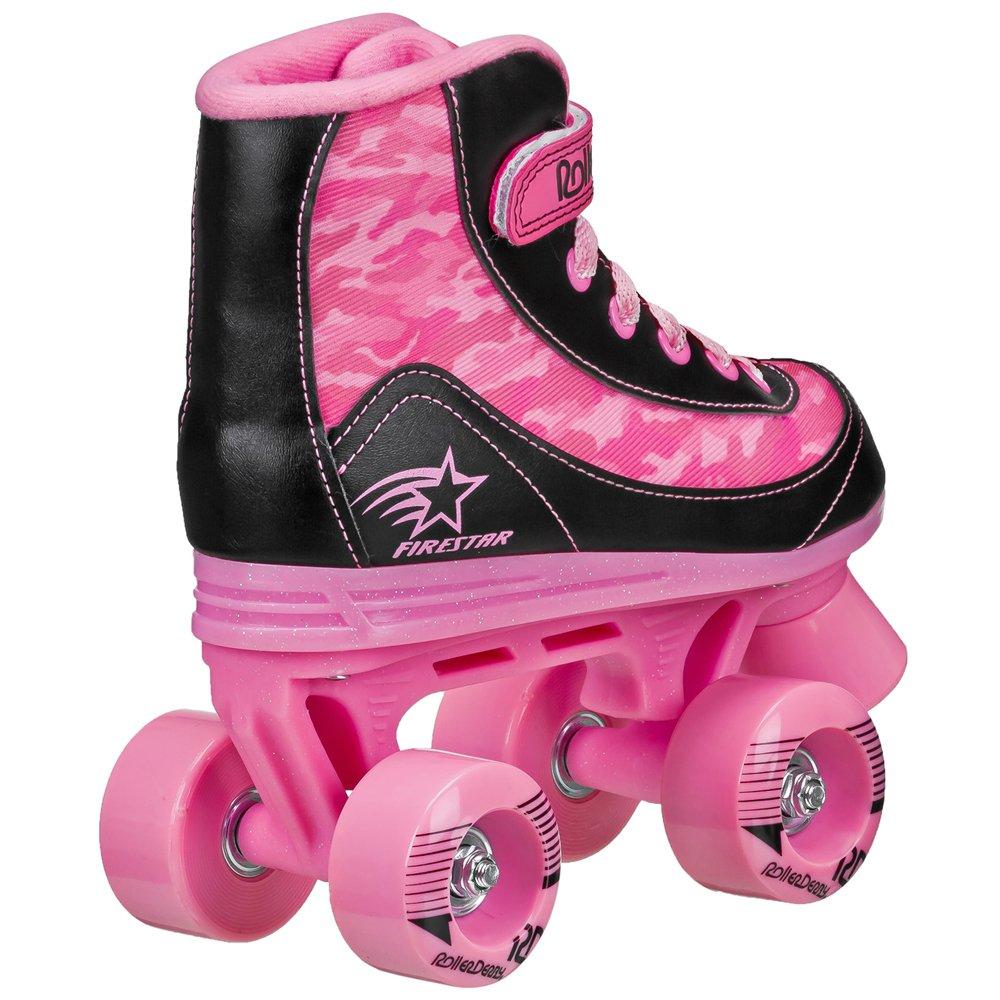 Pink / Camo - Roller Derby - FIRESTAR V2 CHILDRENS QUAD ROLLER SKATES - PINK - 2