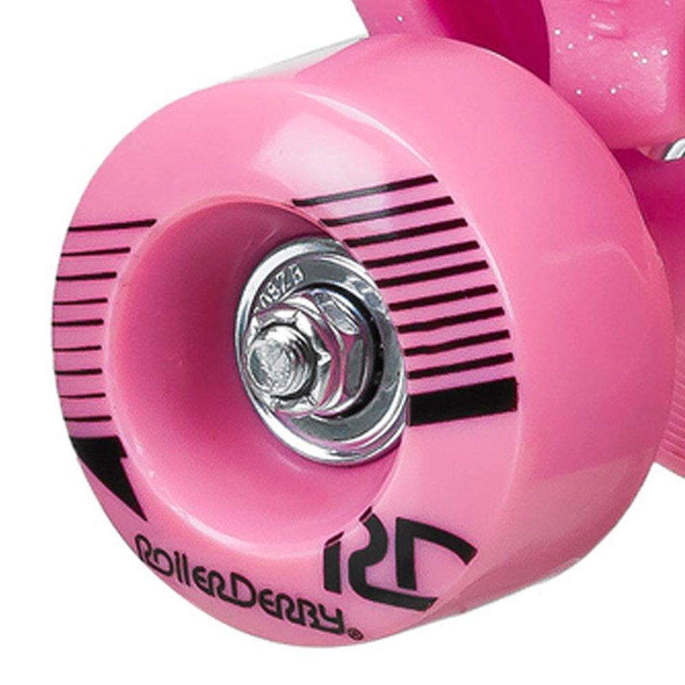 Pink / Camo - Roller Derby - FIRESTAR V2 CHILDRENS QUAD ROLLER SKATES - PINK - 6
