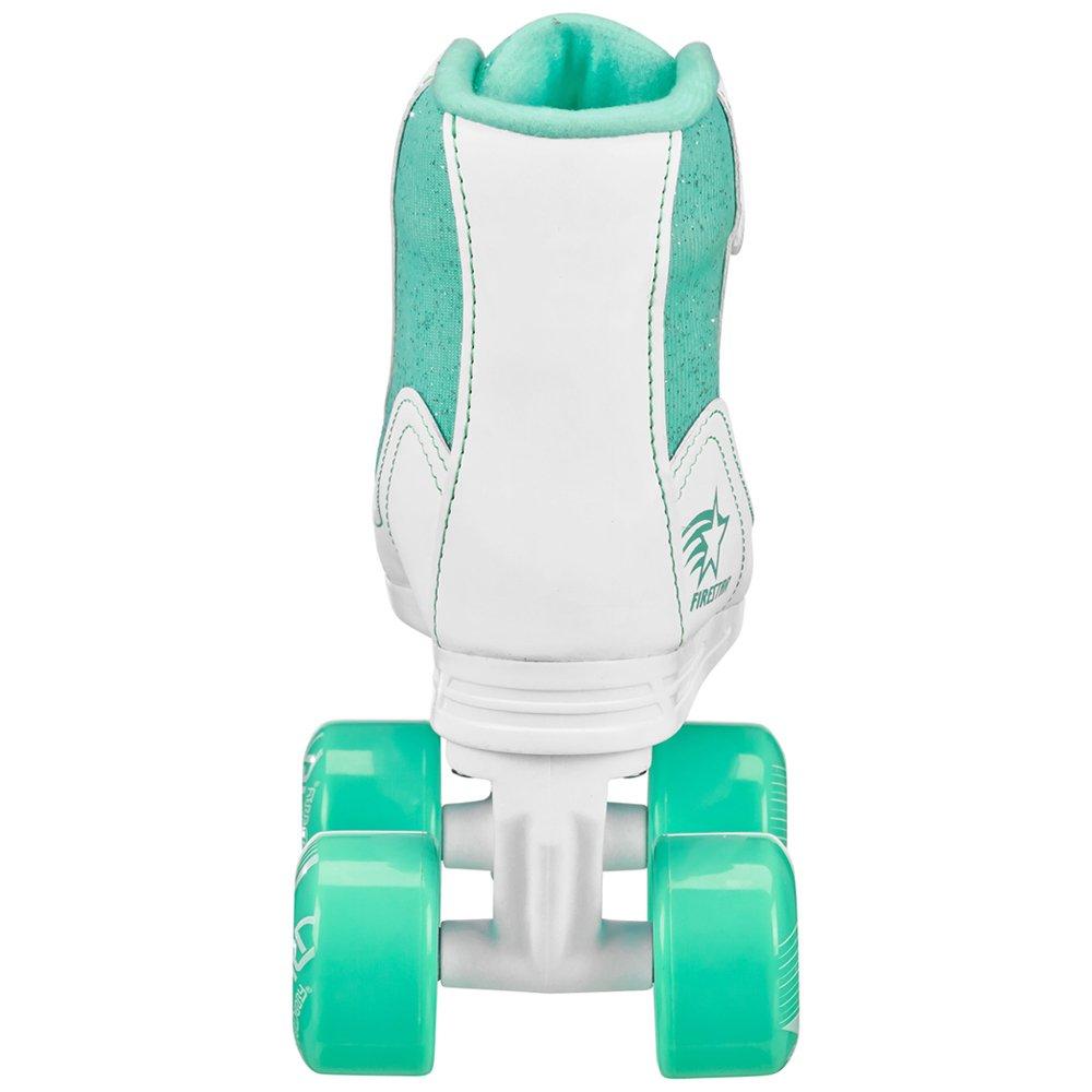 White / Teal - Roller Derby - FIRESTAR V2 CHILDRENS QUAD ROLLER SKATES - 4