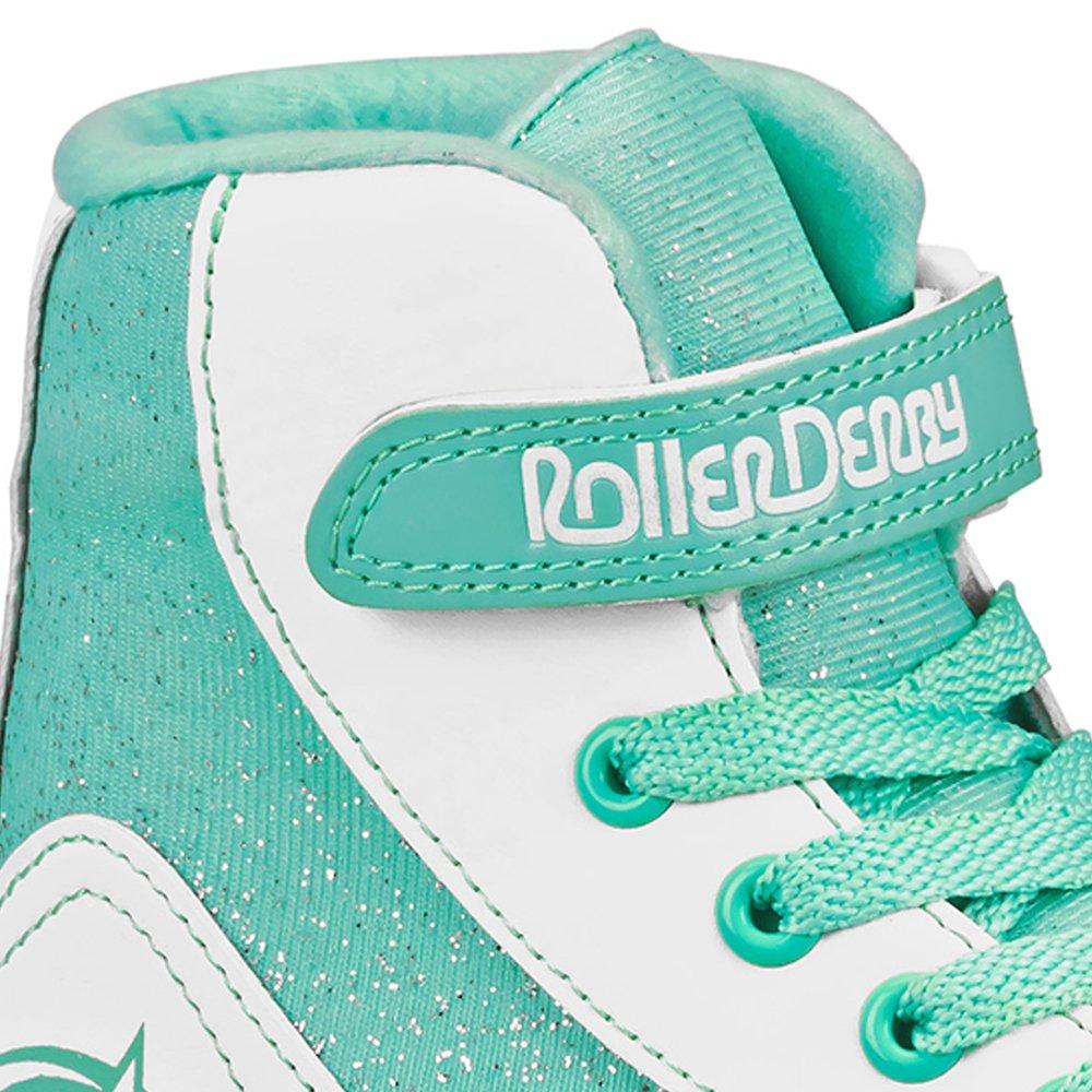 White / Teal - Roller Derby - FIRESTAR V2 CHILDRENS QUAD ROLLER SKATES - 5