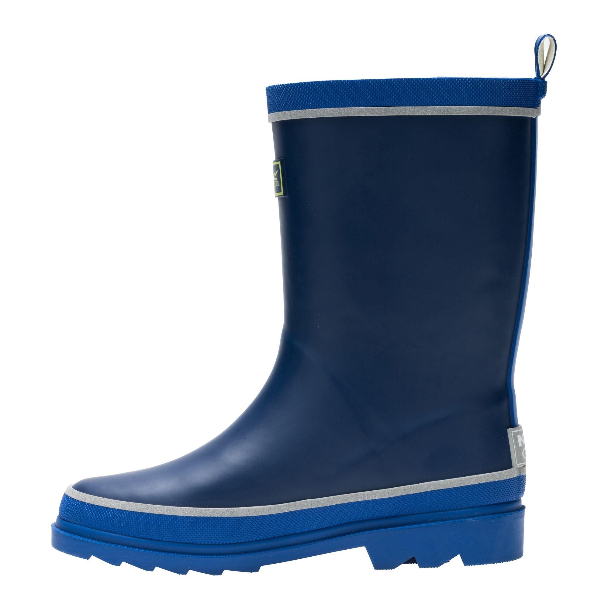 Aviator Blue/Ol - Regatta - Kids Foxfire Waterproof Wellington Boots - 9