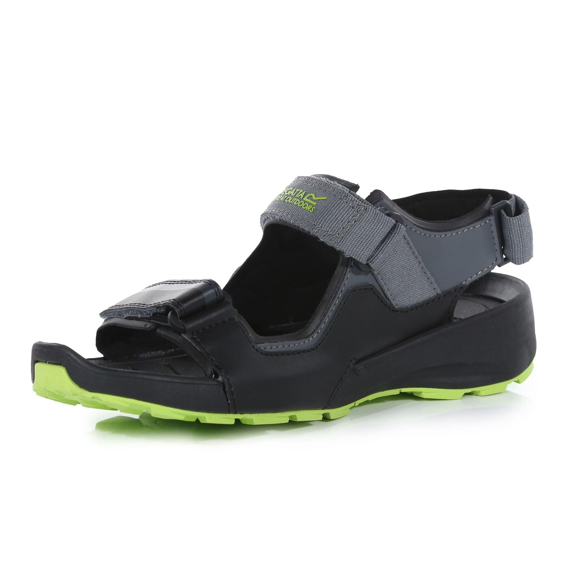 Black/Lime - Regatta - Men's Samaris Walking Sandals - 4