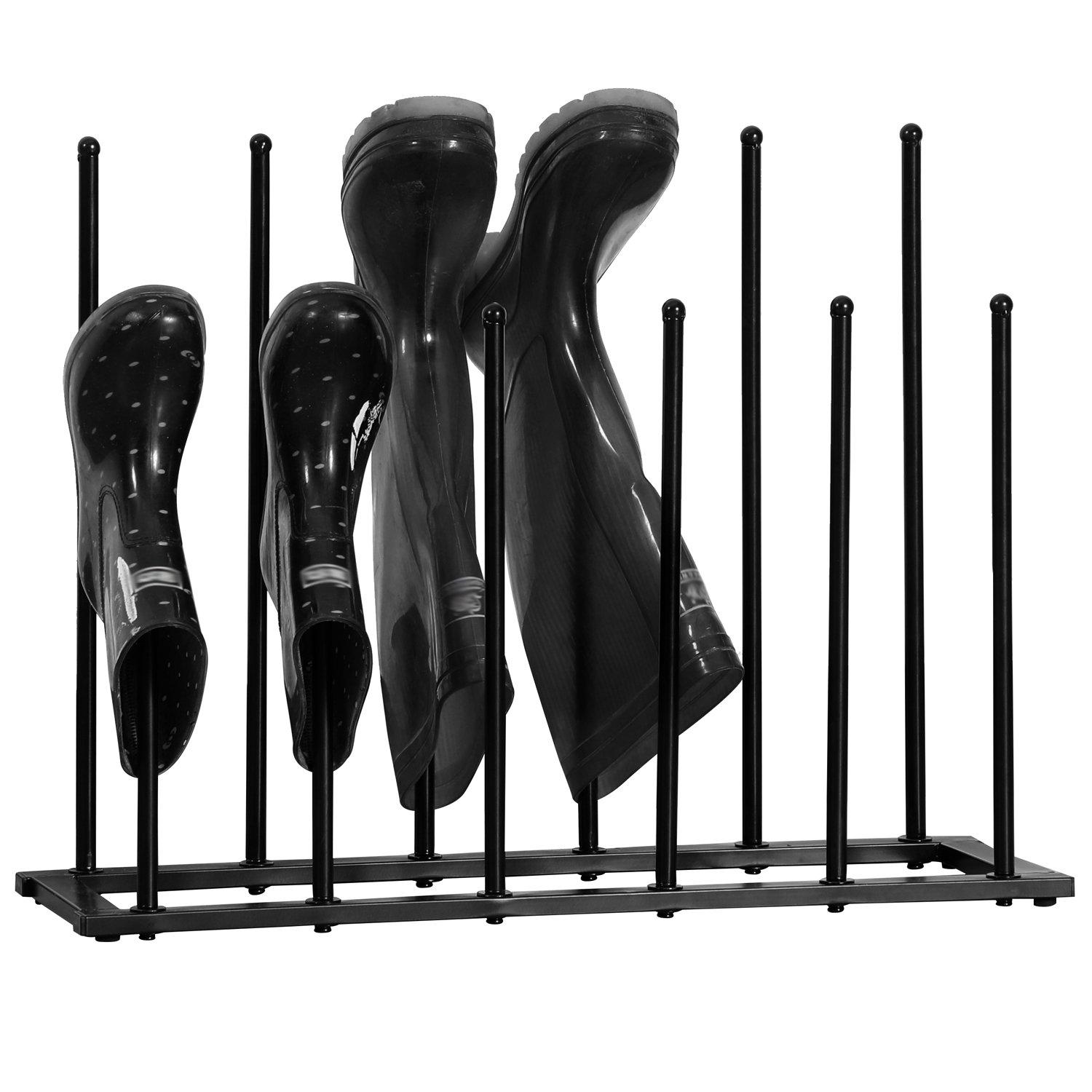 Black - House of Home - Wellington Boot Rack - 1