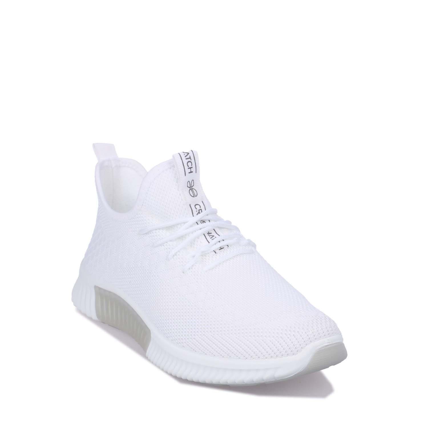 White - Crosshatch - Rideout Trainers - 2