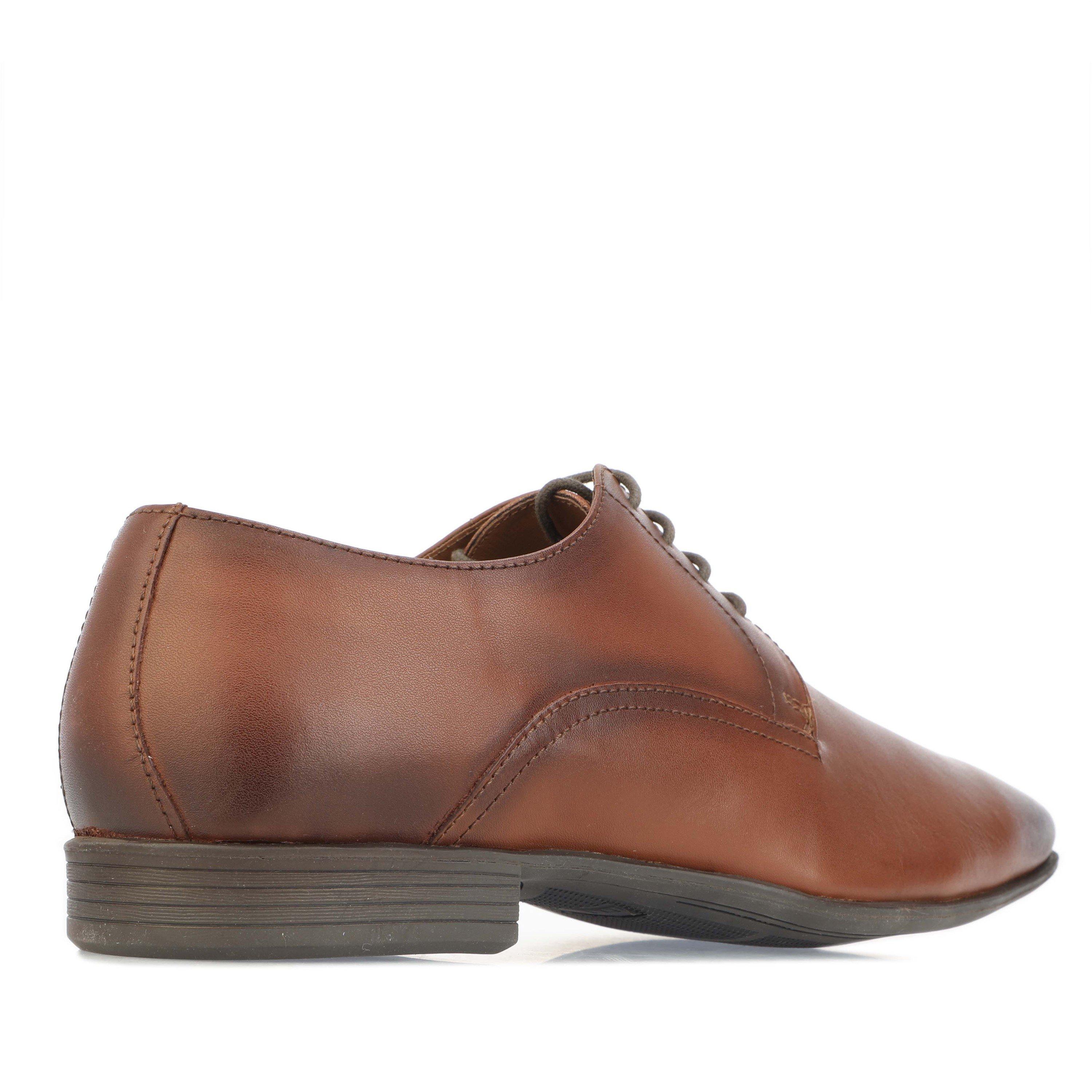 Tan - Lambretta - Ben Leather Derby Shoes - 3