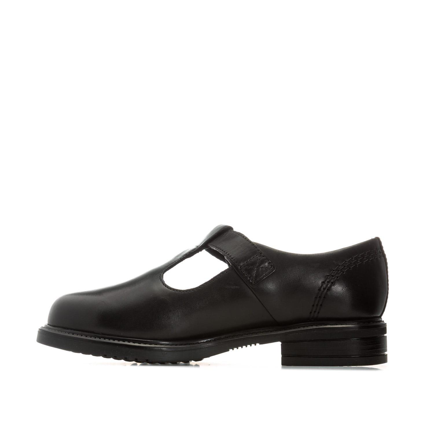 Black - Kickers - Children Lach T-Bar Leather Shoes - 5