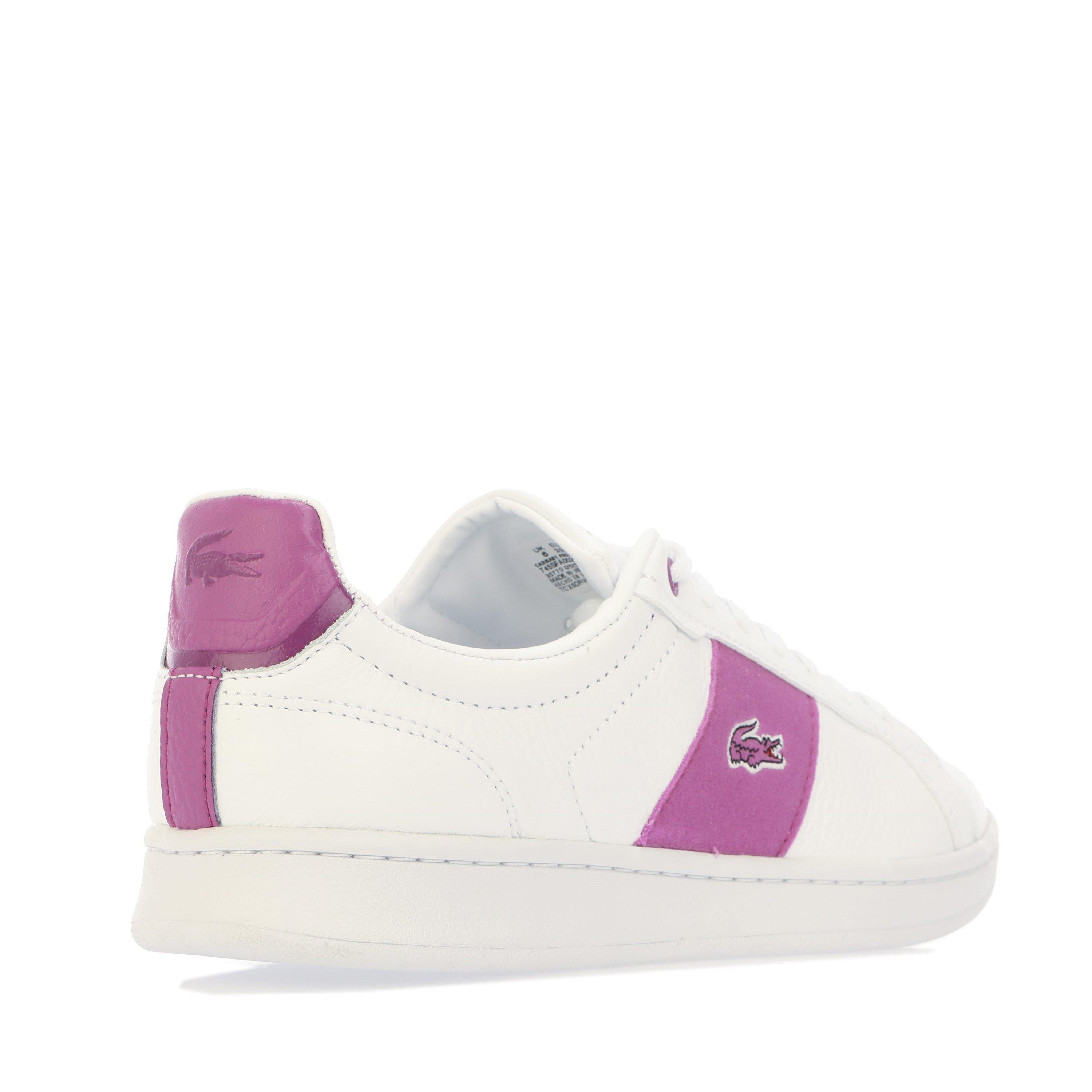 White Purple - Lacoste - Carnaby Pro Trainers - 3
