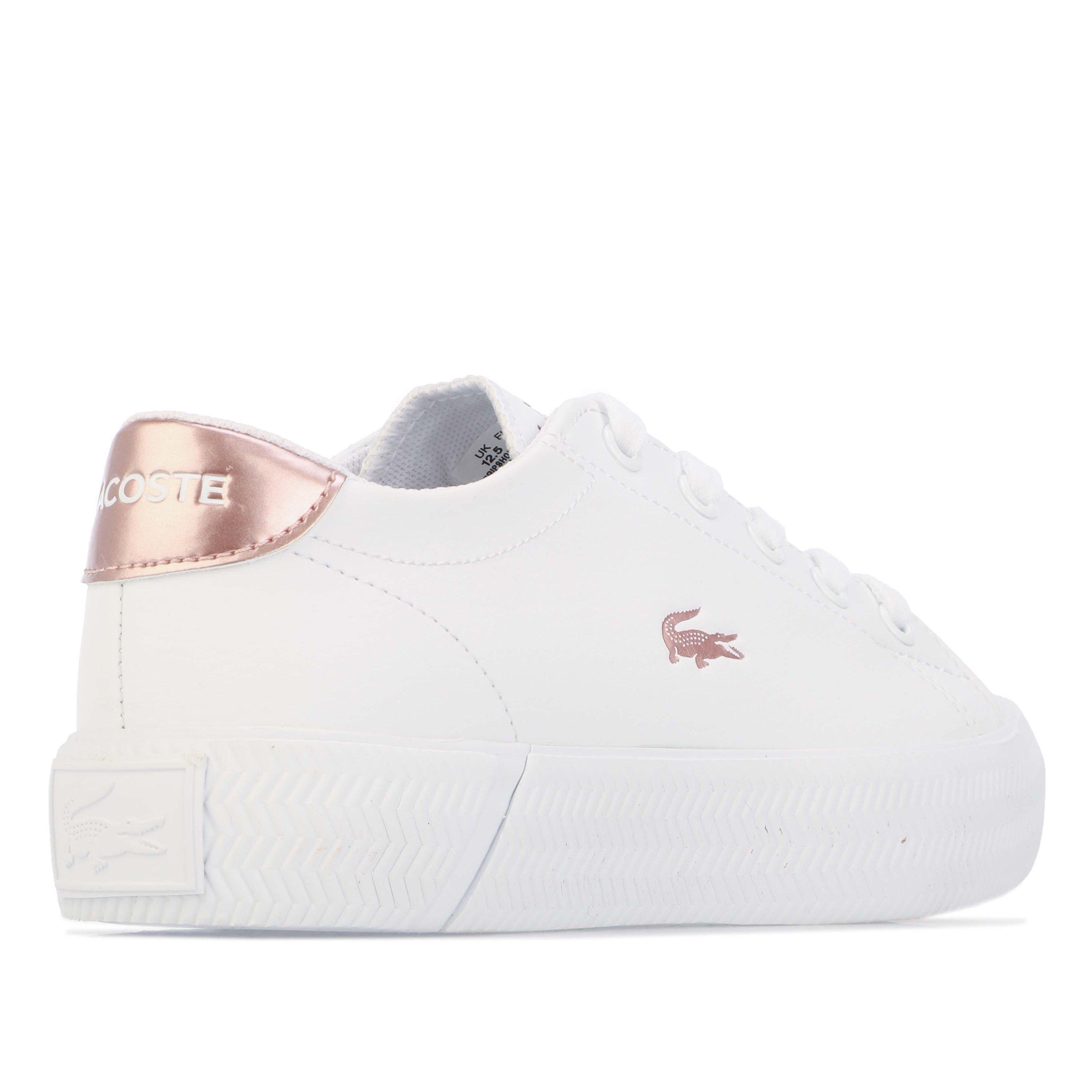 White Pink - Lacoste - Gripshot Trainers - 3