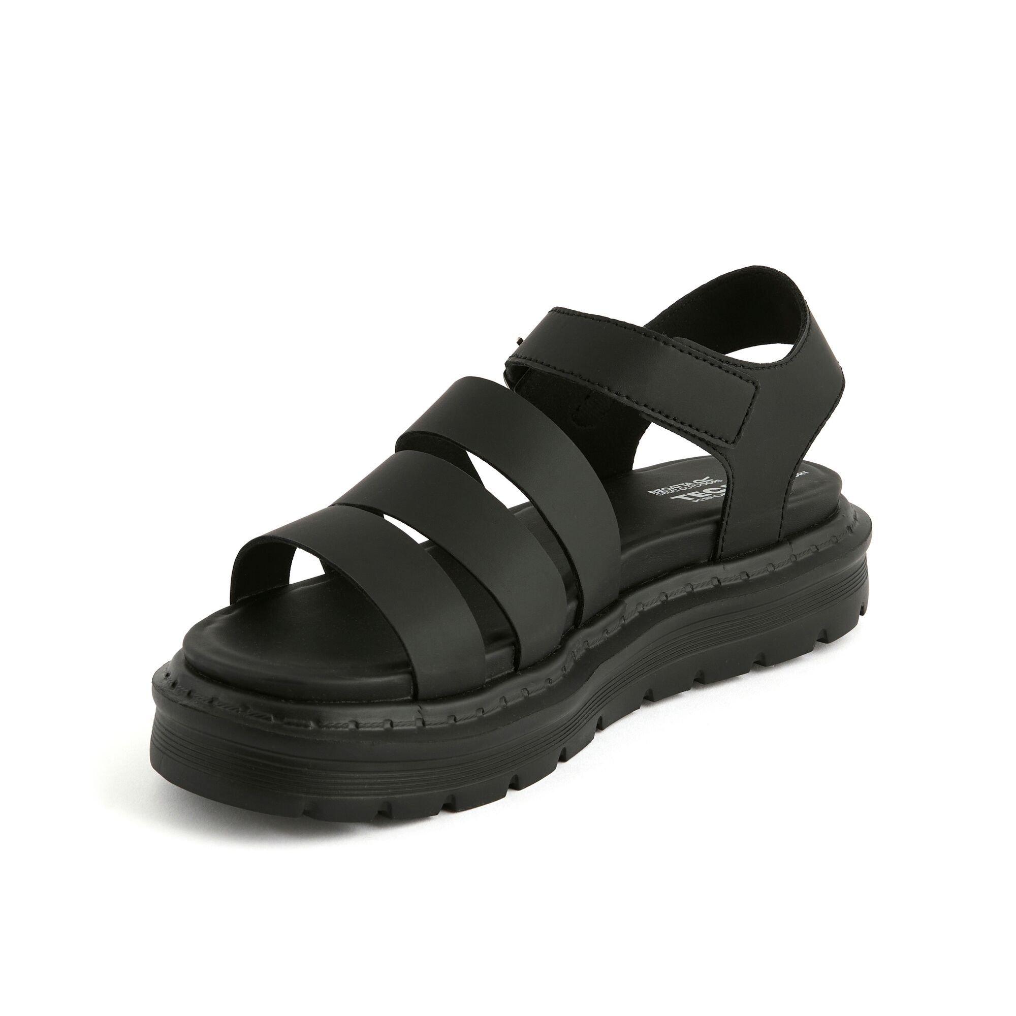 Black - Regatta - Womens Porto Sandals - 6