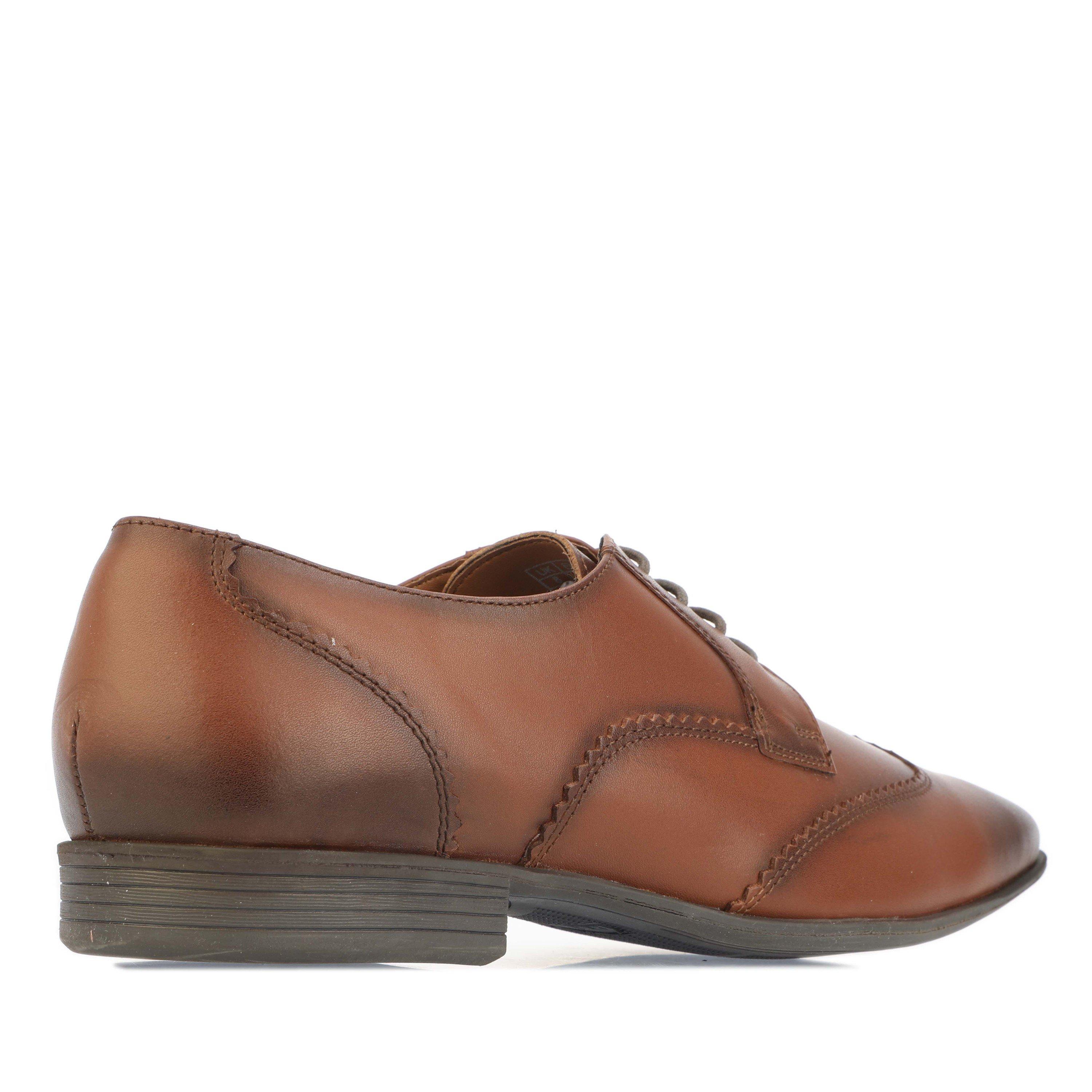 Tan - Lambretta - Blair Leather Wing Tip Shoes - 3