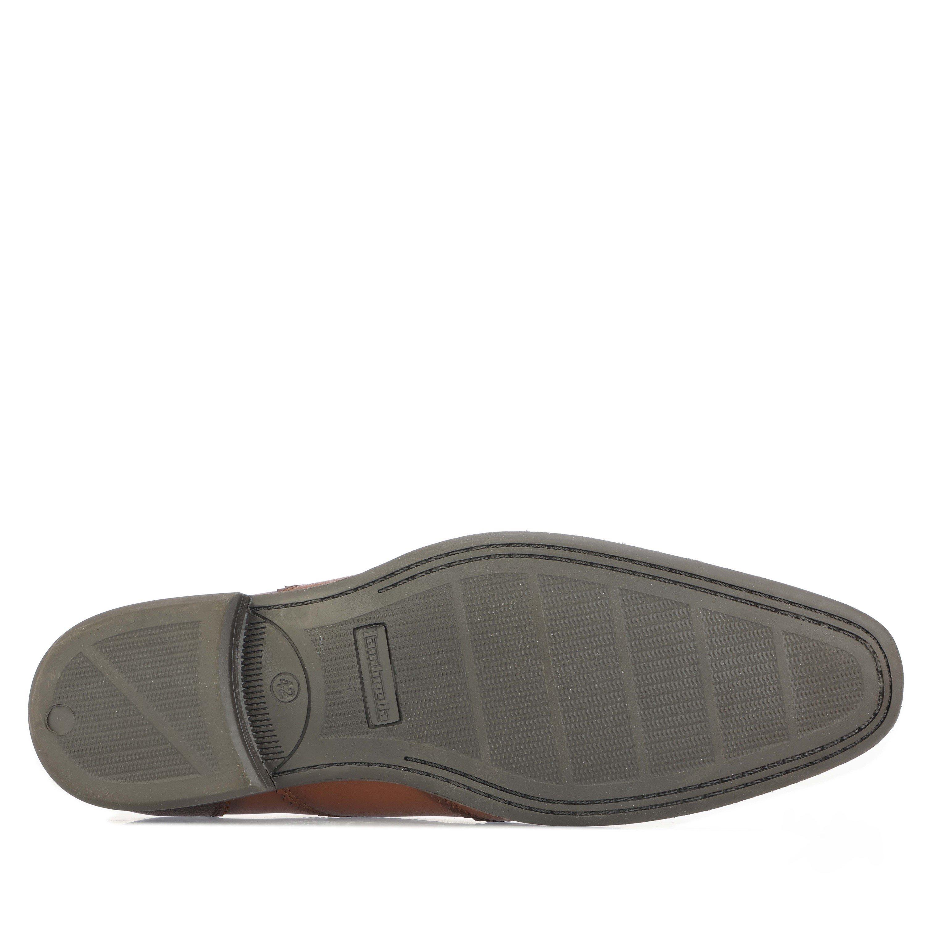 Tan - Lambretta - Blair Leather Wing Tip Shoes - 4