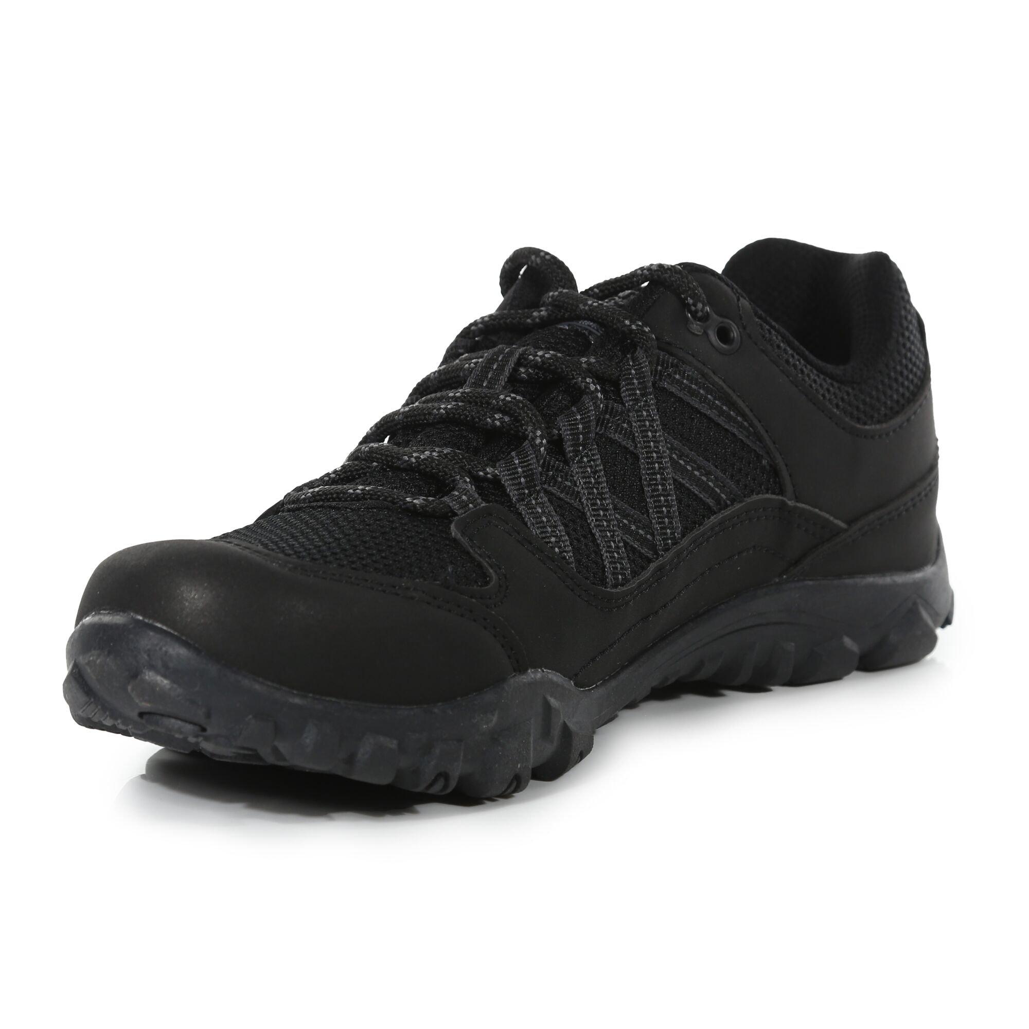 Black - Regatta - Edgepoint Low Junior Walking Boots - 4