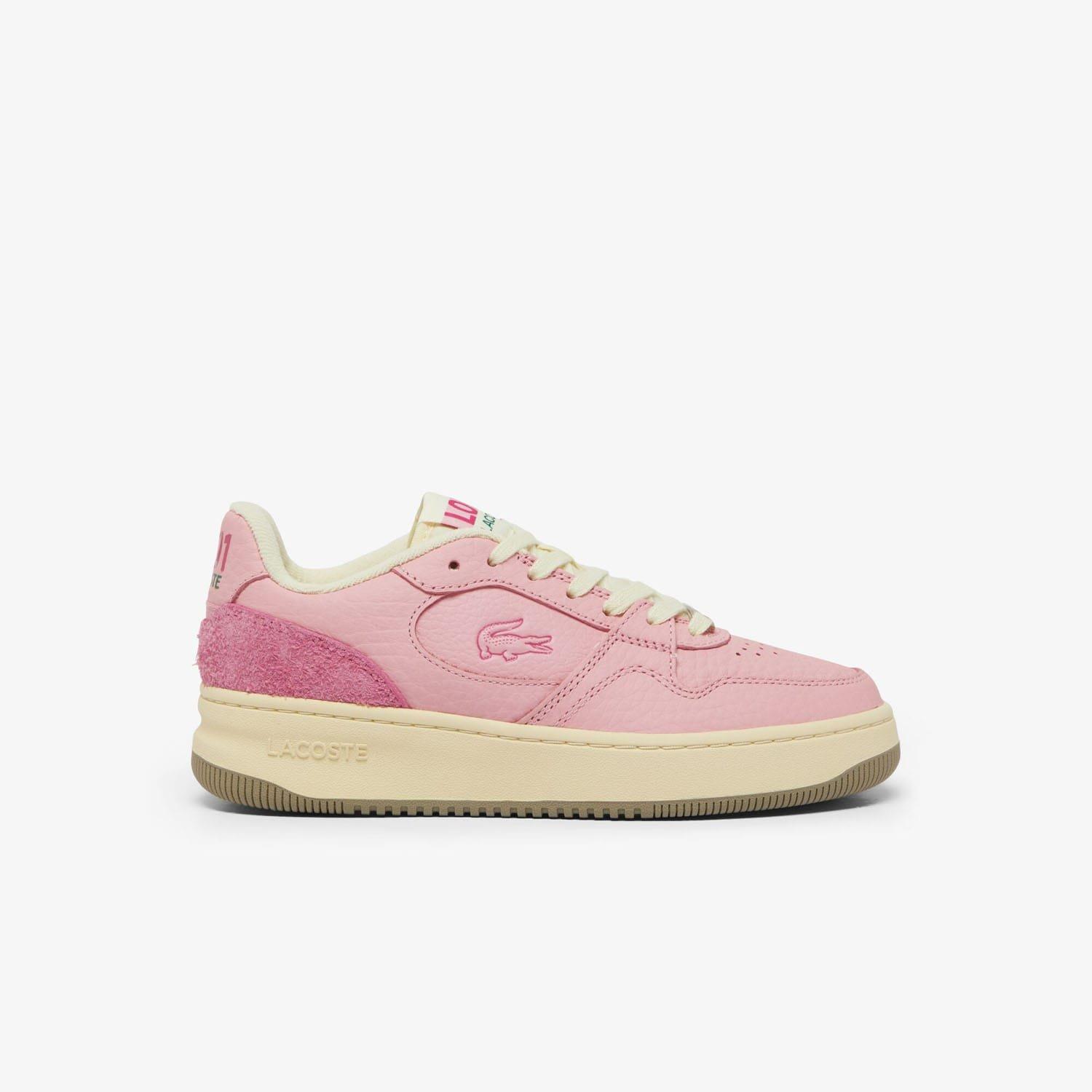 Pink - Lacoste - L001 Set Leather Trainers - 1