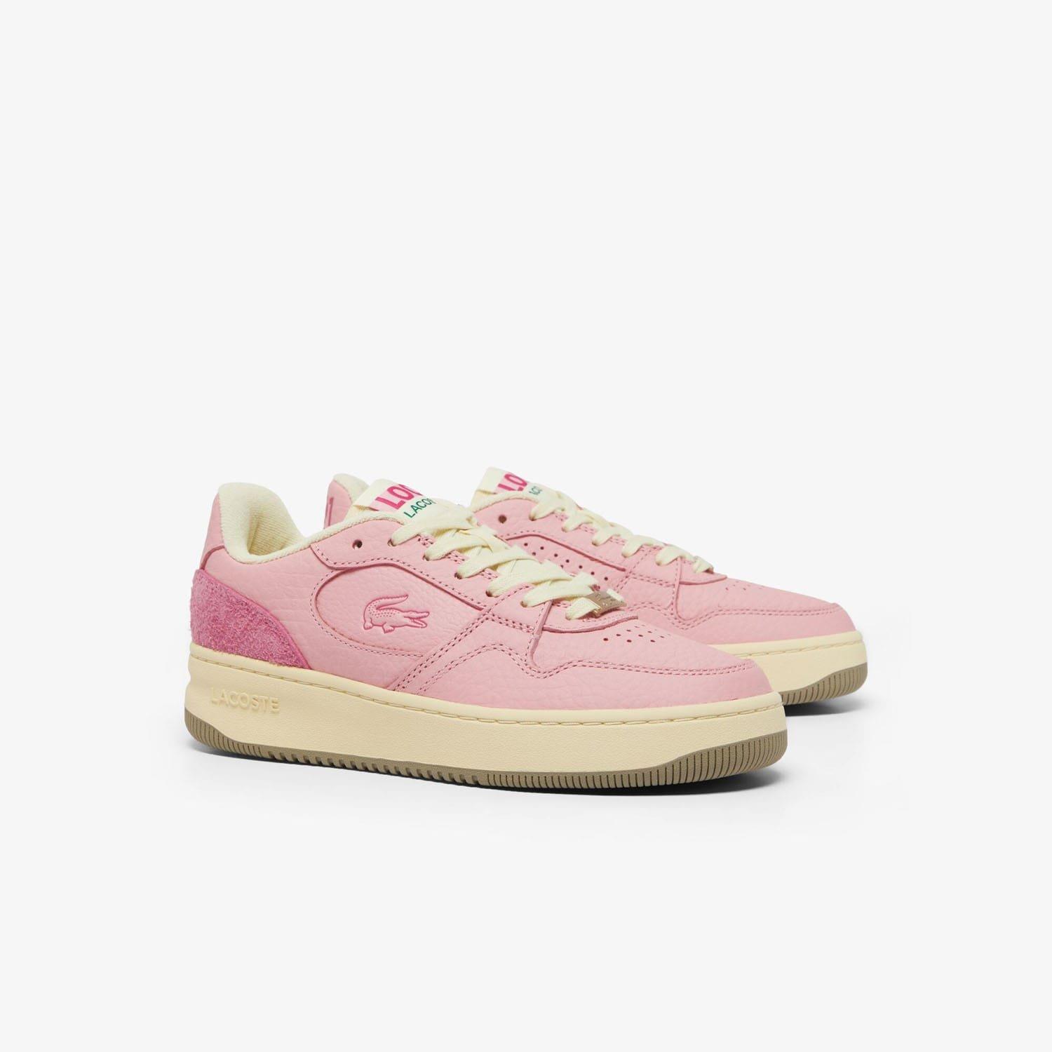 Pink - Lacoste - L001 Set Leather Trainers - 2