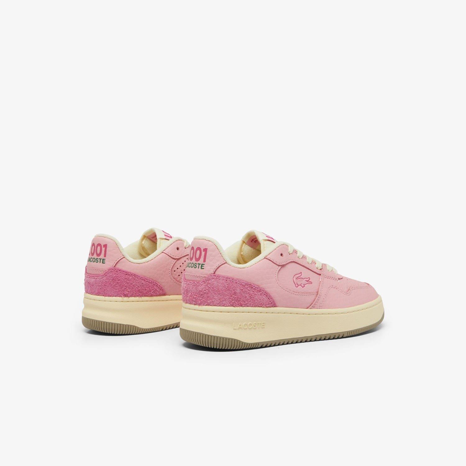 Pink - Lacoste - L001 Set Leather Trainers - 3