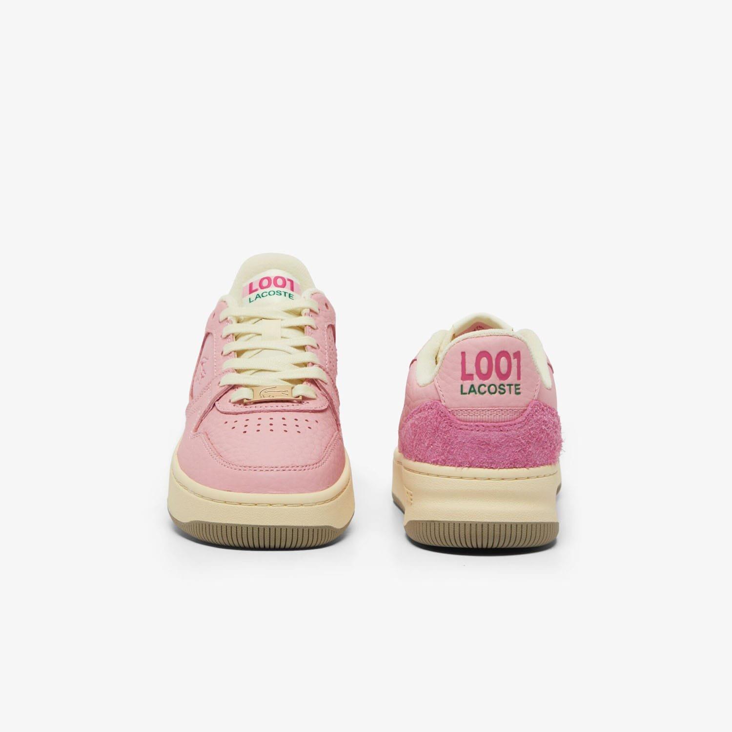 Pink - Lacoste - L001 Set Leather Trainers - 5