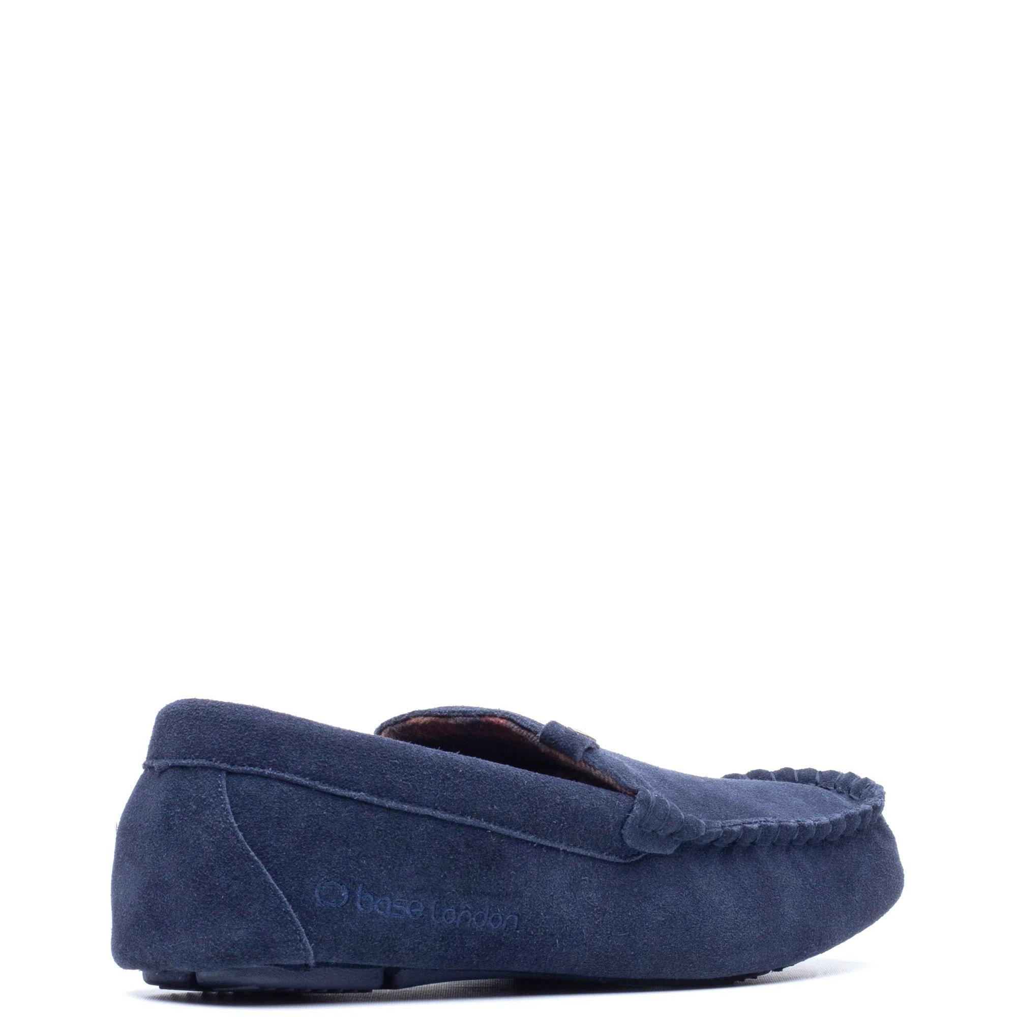 Navy - Base London - NOAH SUEDE SLIPPER - 3
