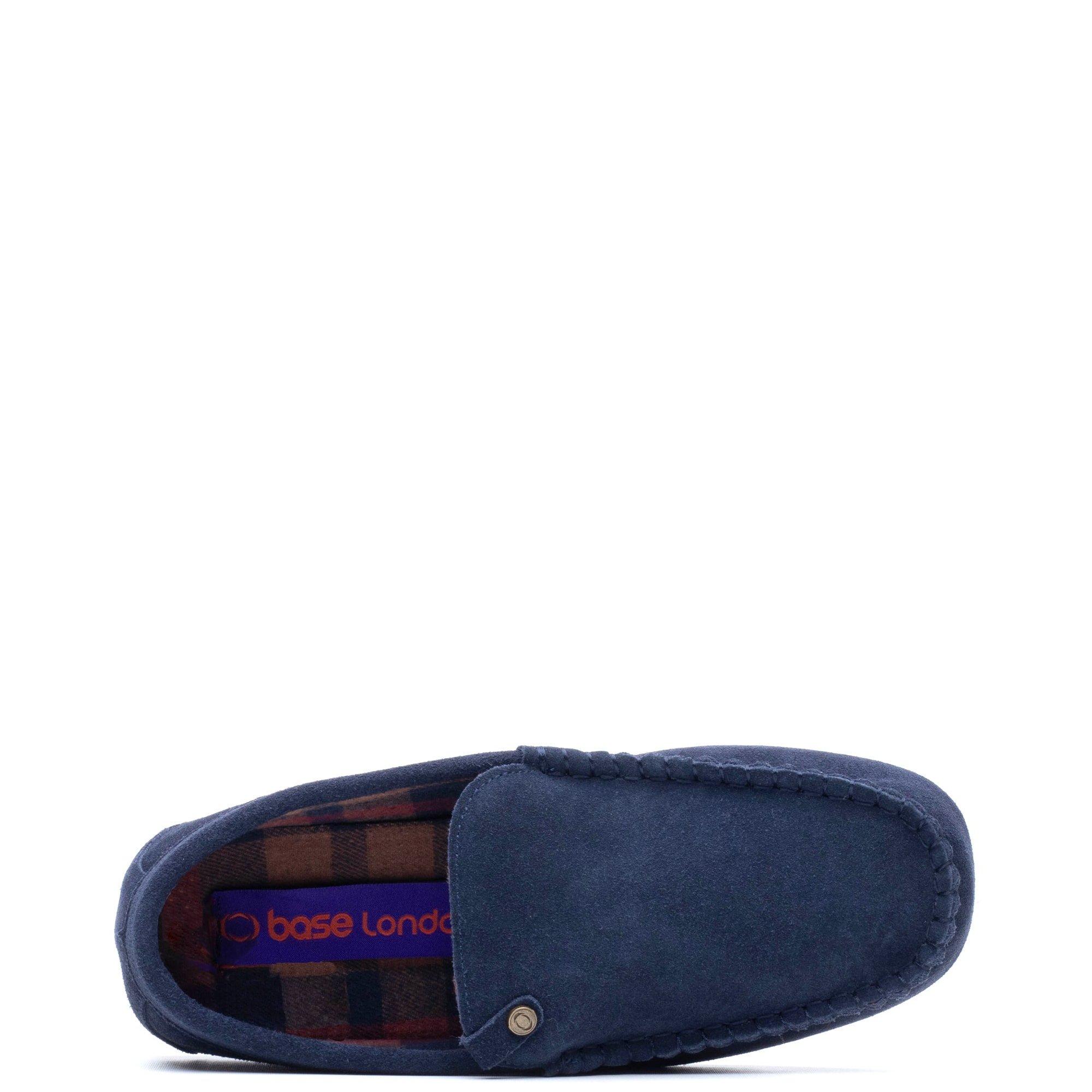 Navy - Base London - NOAH SUEDE SLIPPER - 4