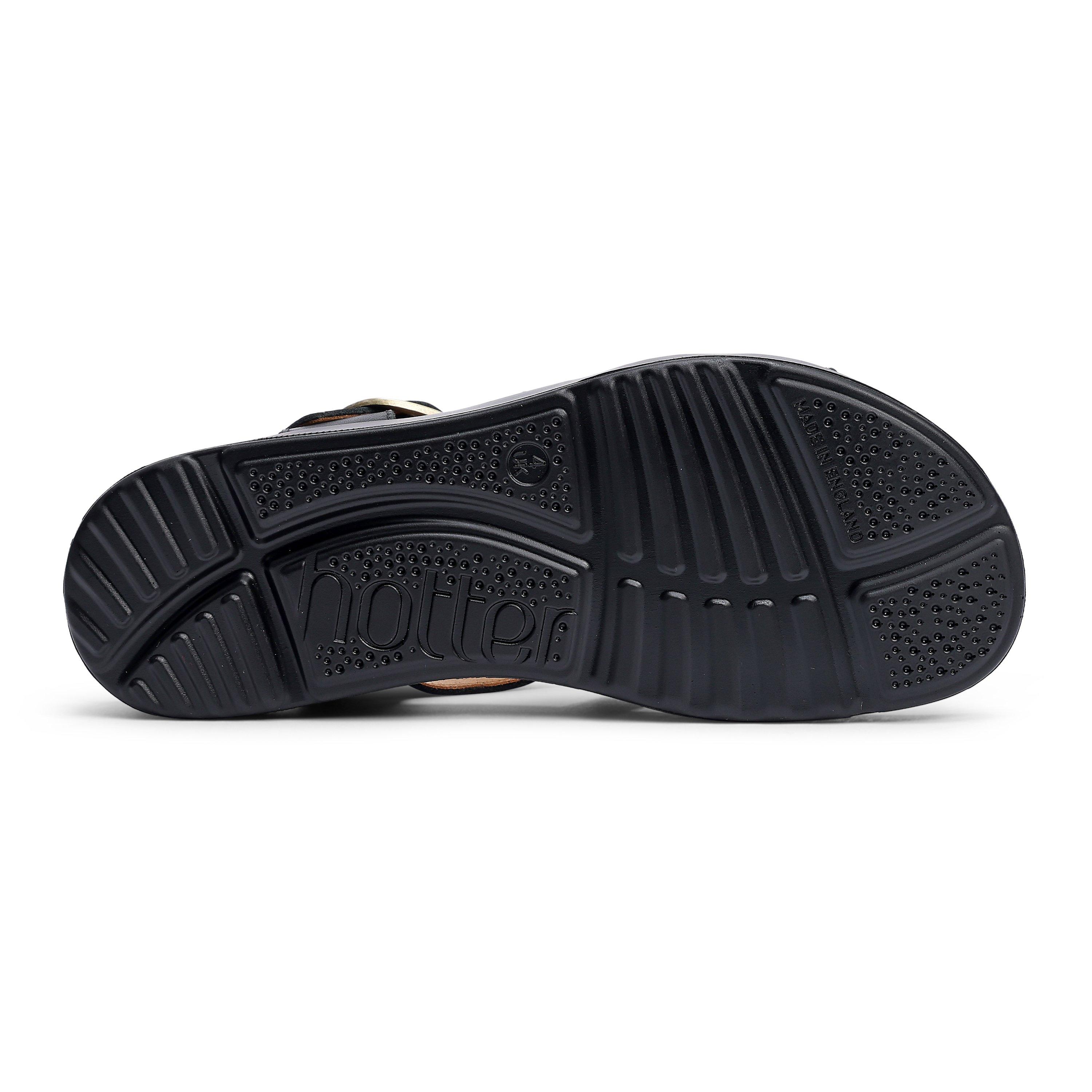 Black - Hotter - Alanya Sandals Standard Fit - 5