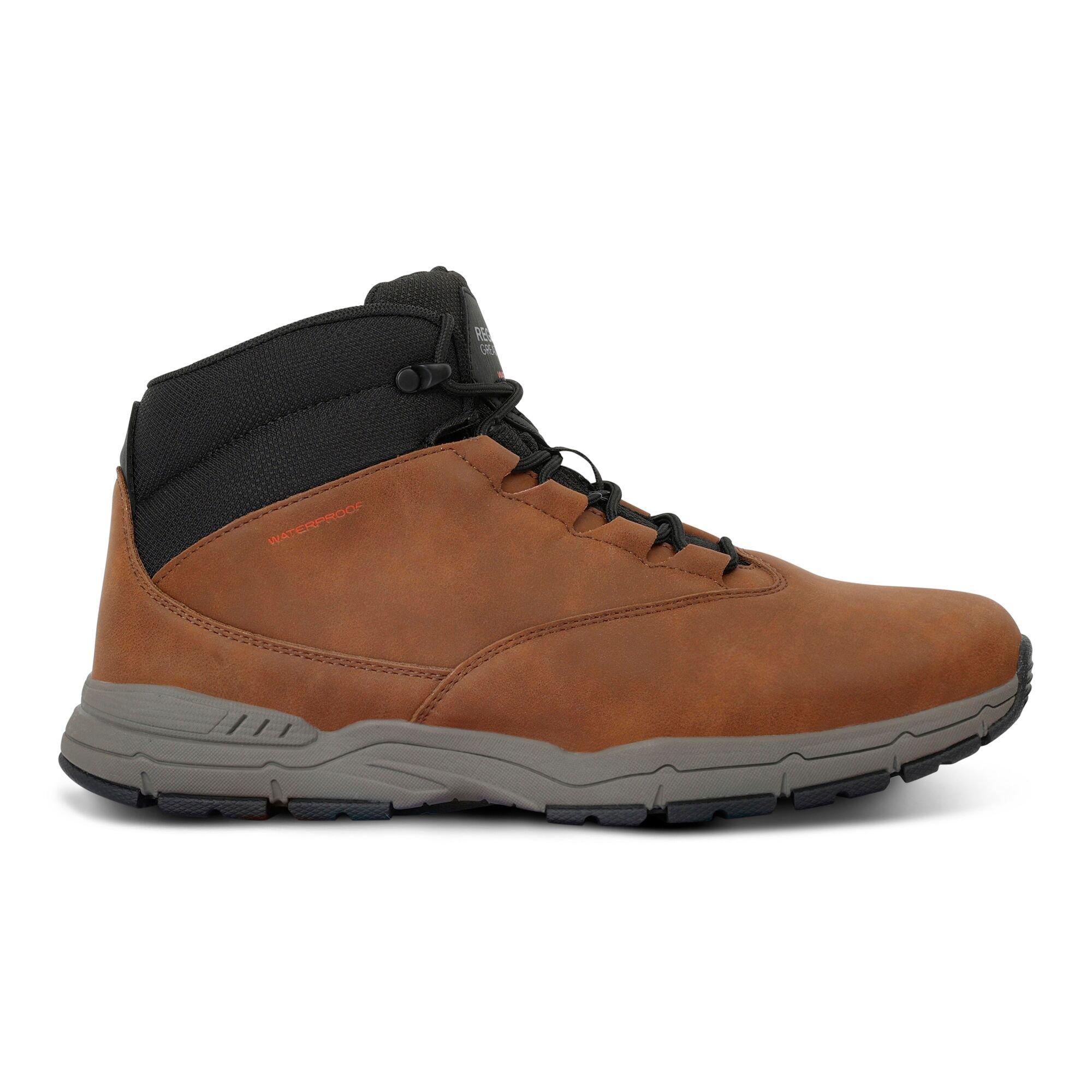 Regatta Men's Denison Synthetic Leather Waterproof Hiking Boots - Saddle - UK 7