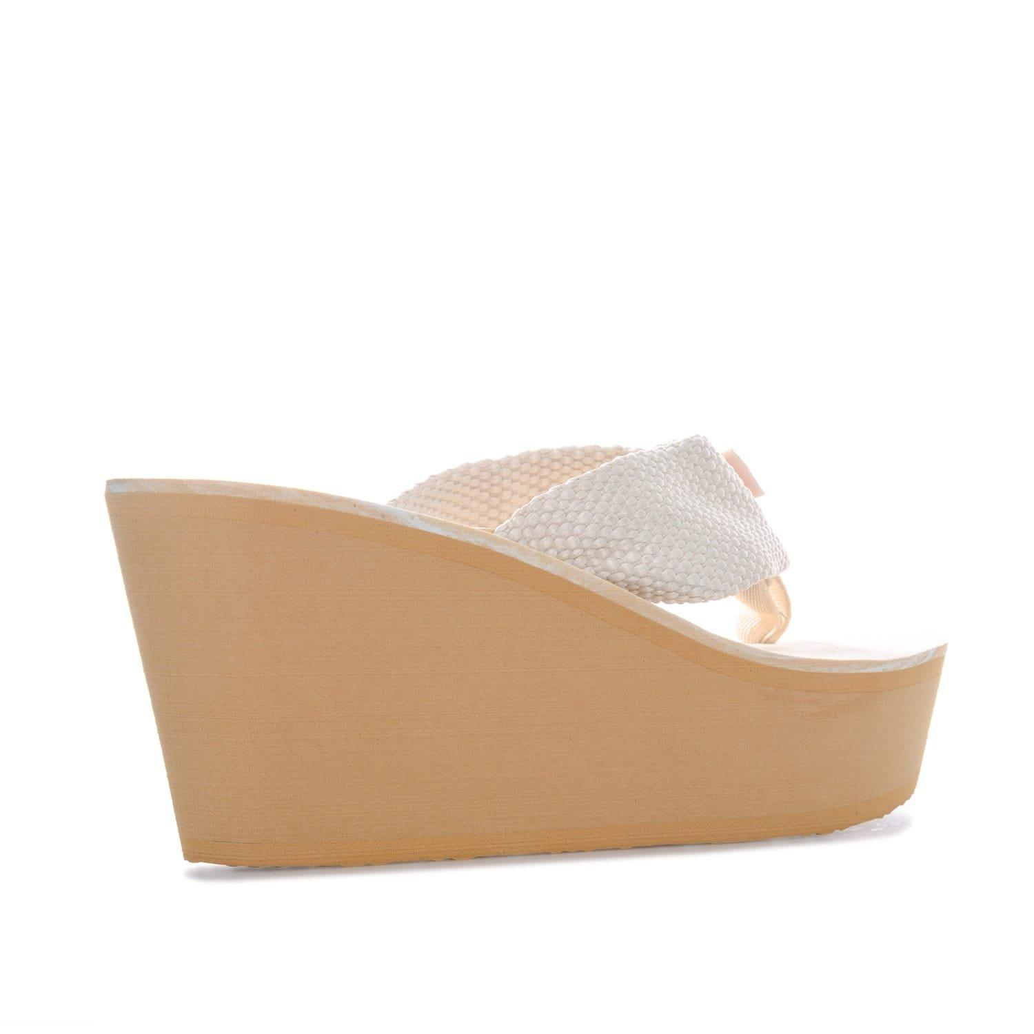 Cream - Rocket Dog - Diver Wedge Sandals - 3
