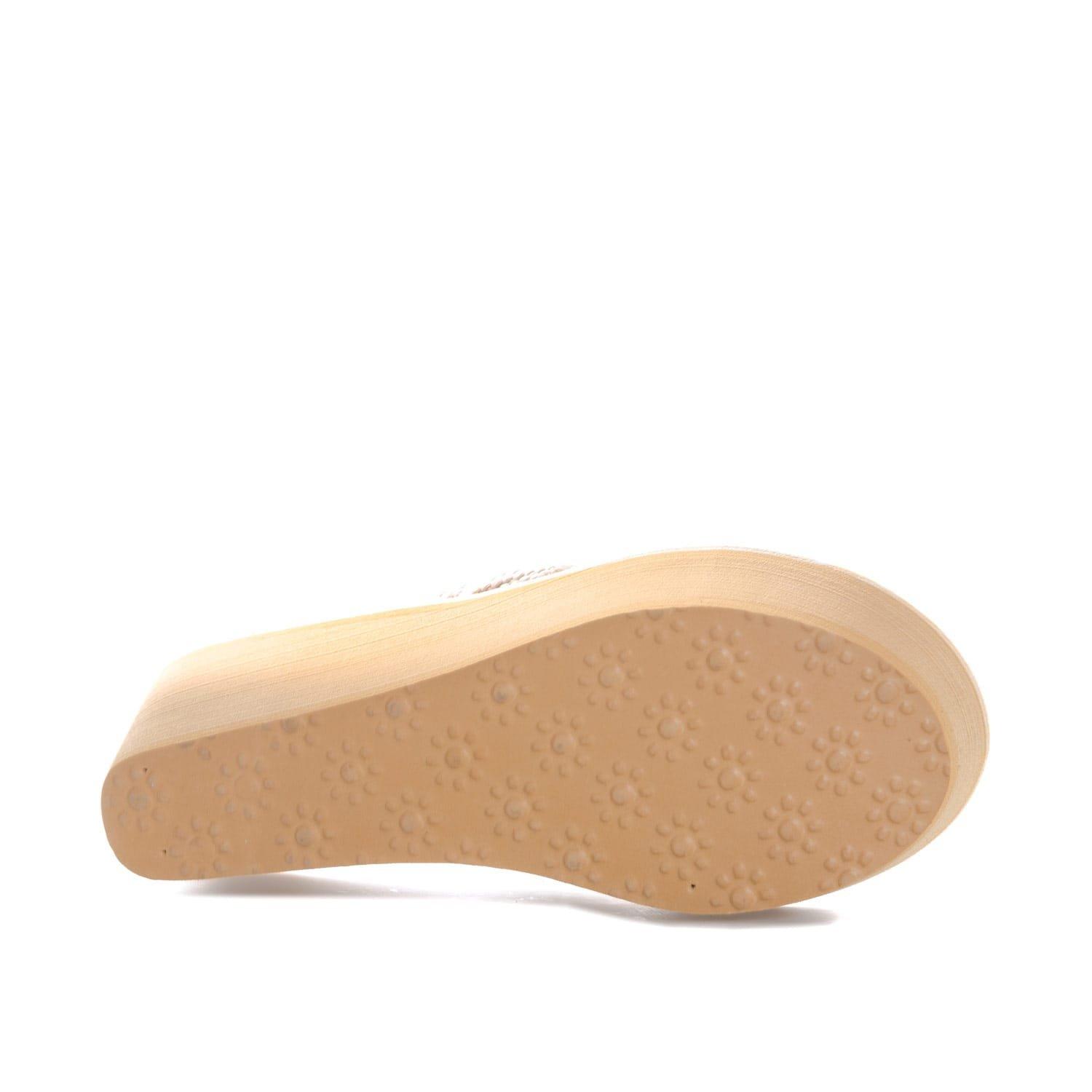 Cream - Rocket Dog - Diver Wedge Sandals - 4