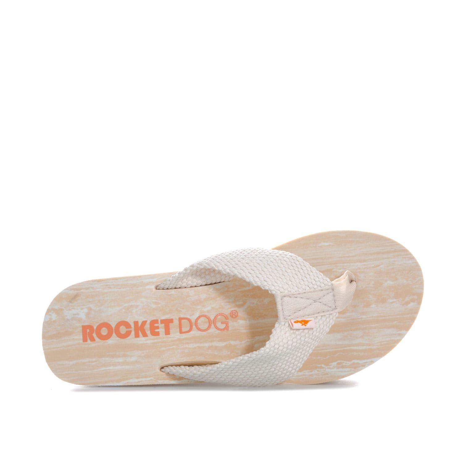 Cream - Rocket Dog - Diver Wedge Sandals - 5