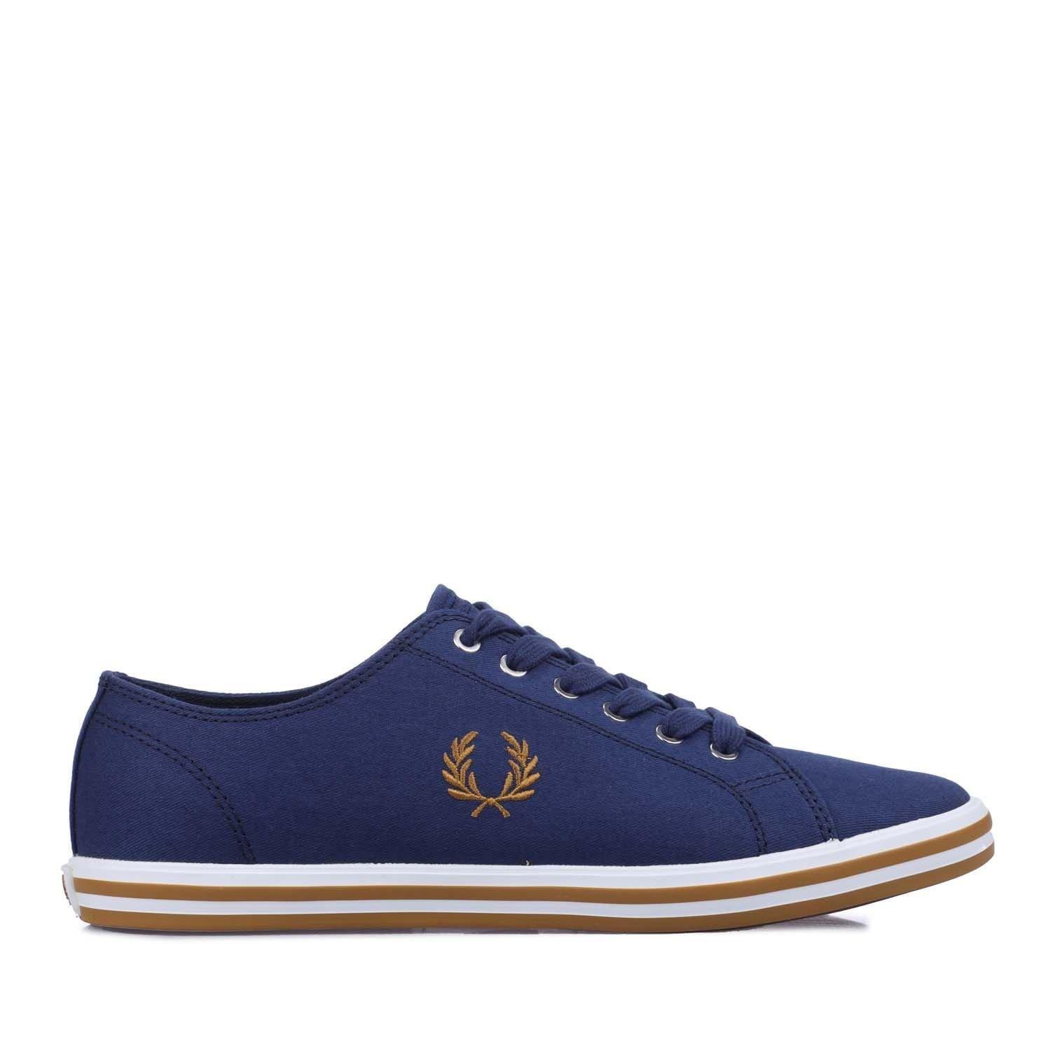 Navy - Fred Perry - Kingston Twill Trainers - 1