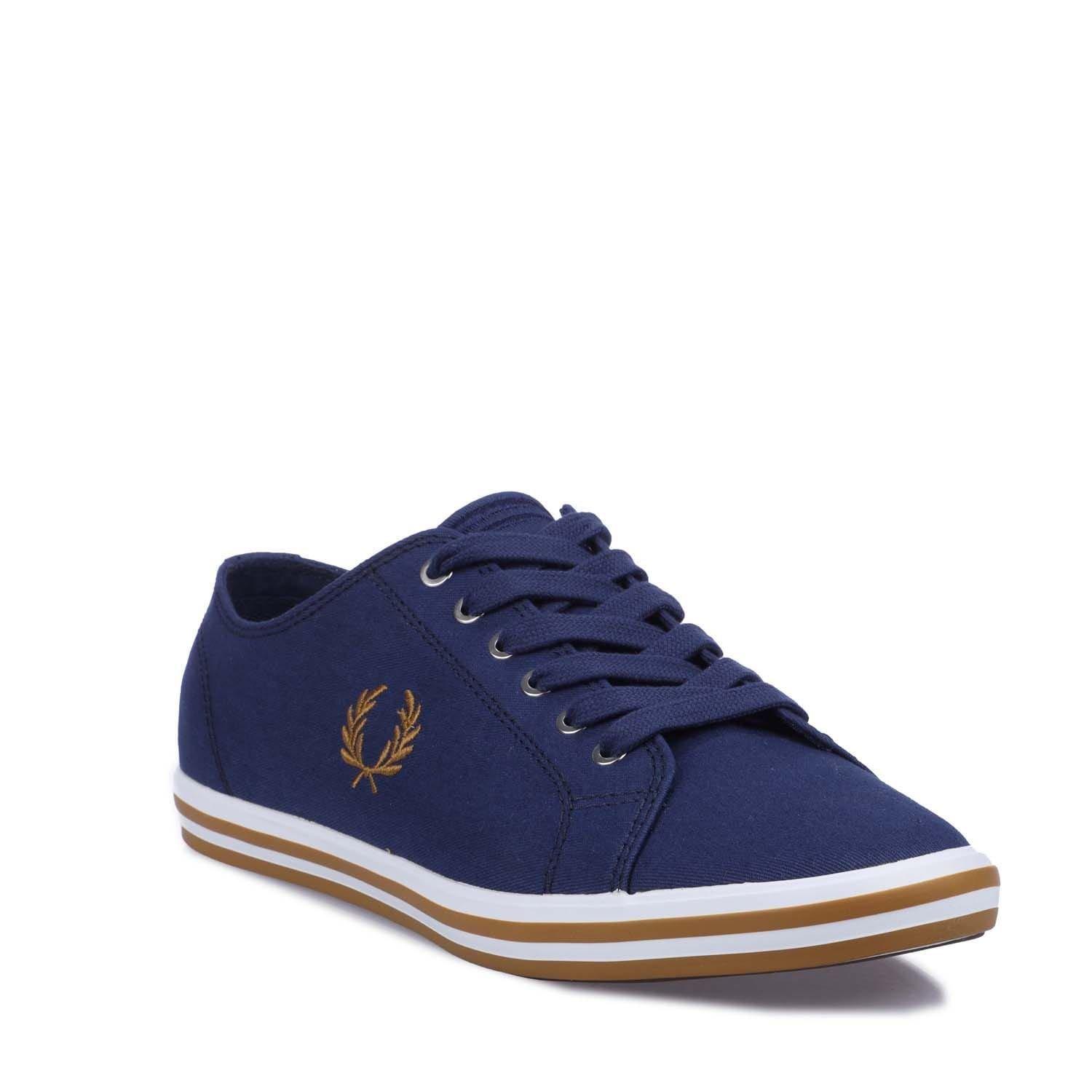 Navy - Fred Perry - Kingston Twill Trainers - 2
