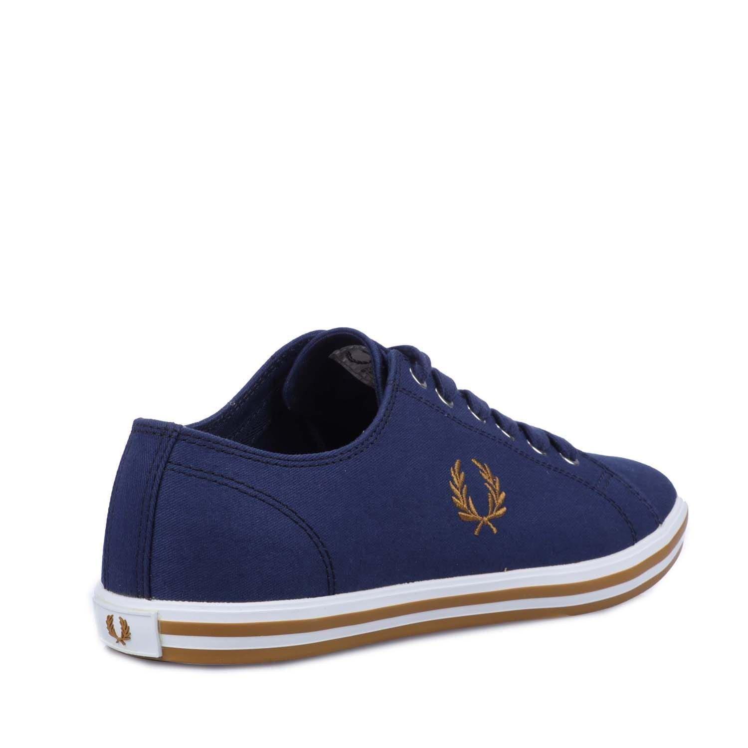 Navy - Fred Perry - Kingston Twill Trainers - 3