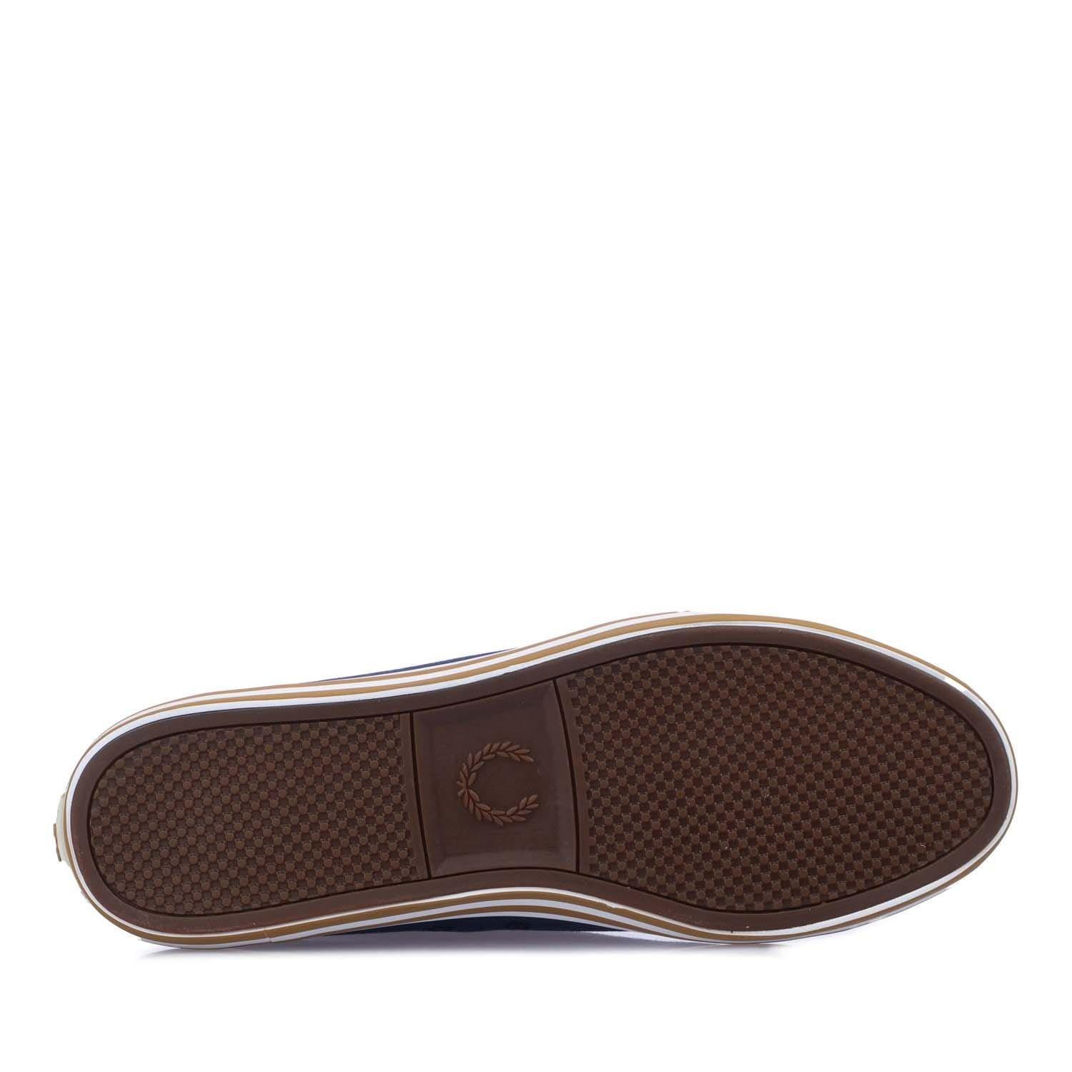 Navy - Fred Perry - Kingston Twill Trainers - 4
